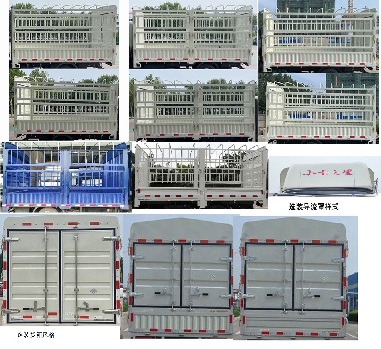 福田牌BJ5035CCY3AC5-11倉(cāng)柵式運(yùn)輸車公告圖片