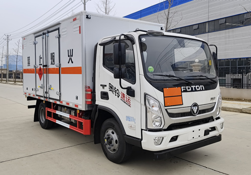 匯力威牌VVV5090XRYBJ6易燃液體廂式運輸車