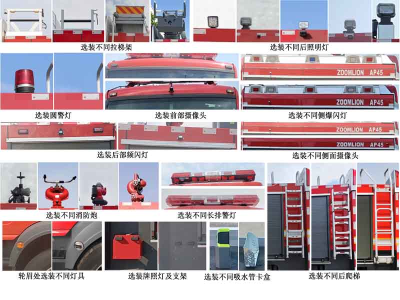 中聯(lián)牌ZLF5167GXFAP45壓縮空氣泡沫消防車公告圖片