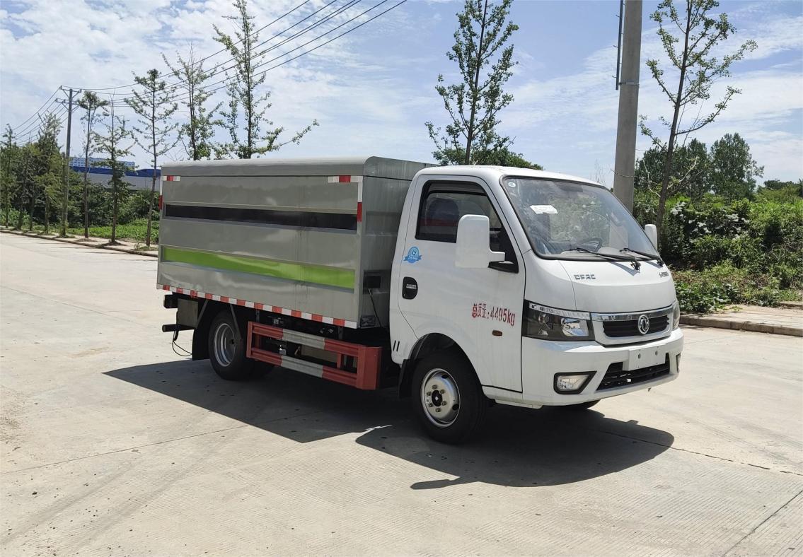 瑞力星牌RLQ5040XTYDBEV6純電動(dòng)密閉式桶裝垃圾車