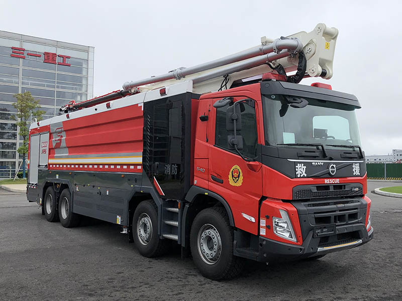 三一牌SYM5431JXFJP26舉高噴射消防車