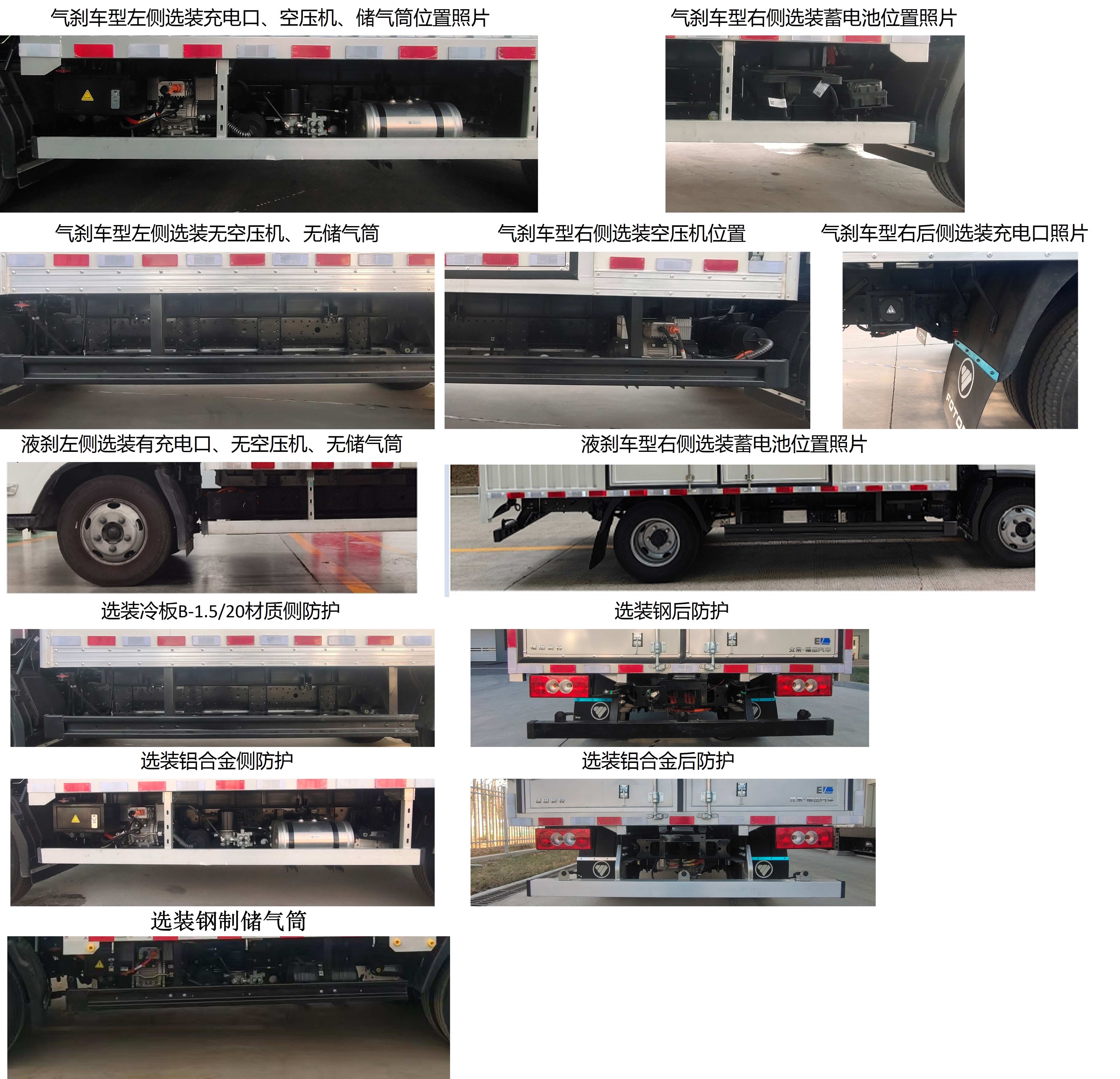 福田牌BJ5040XXYEVZ3純電動廂式運輸車公告圖片