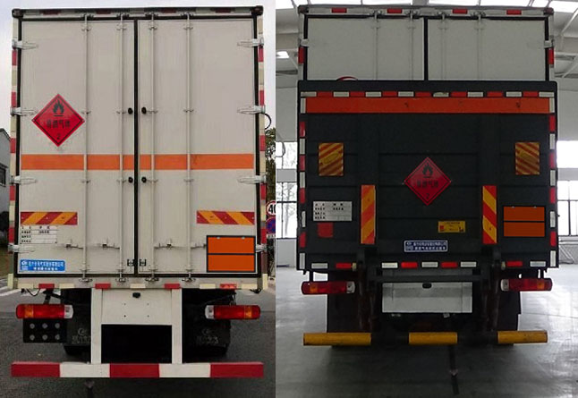 程力威牌CLW5262XRQCDP易燃氣體廂式運輸車公告圖片