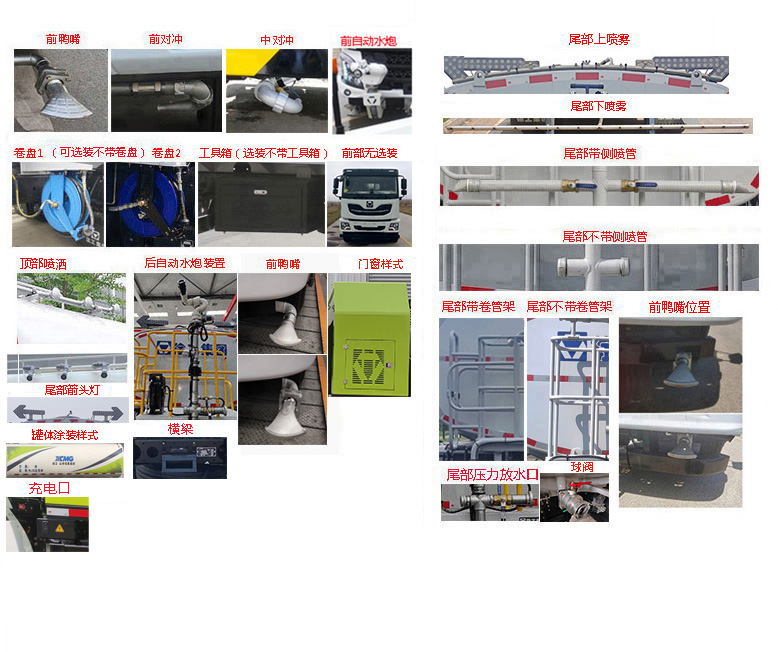 徐工牌DXA5181GQXXBEV純電動清洗車公告圖片