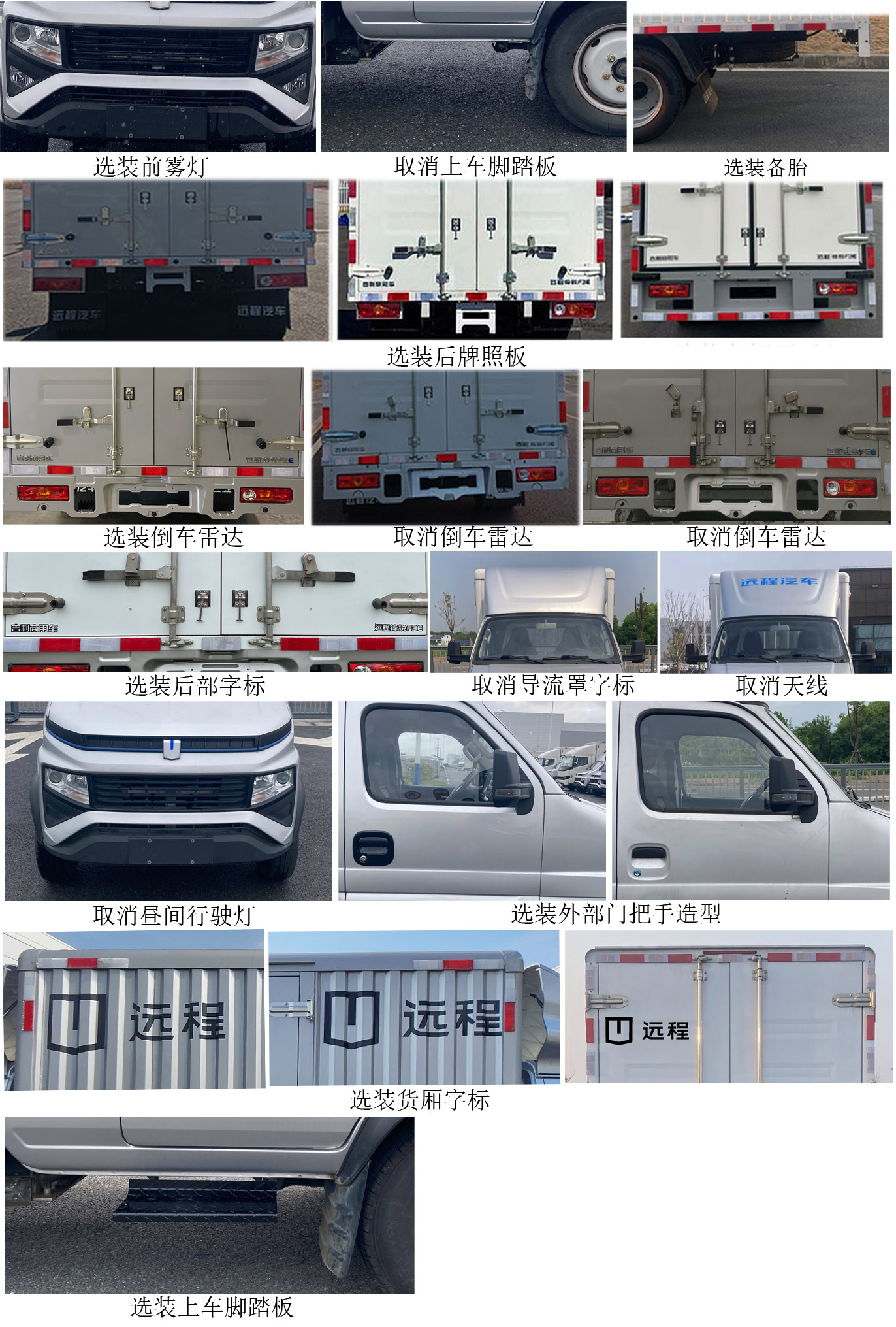 遠程牌JGL5032XXYBEVGP1純電動廂式運輸車公告圖片