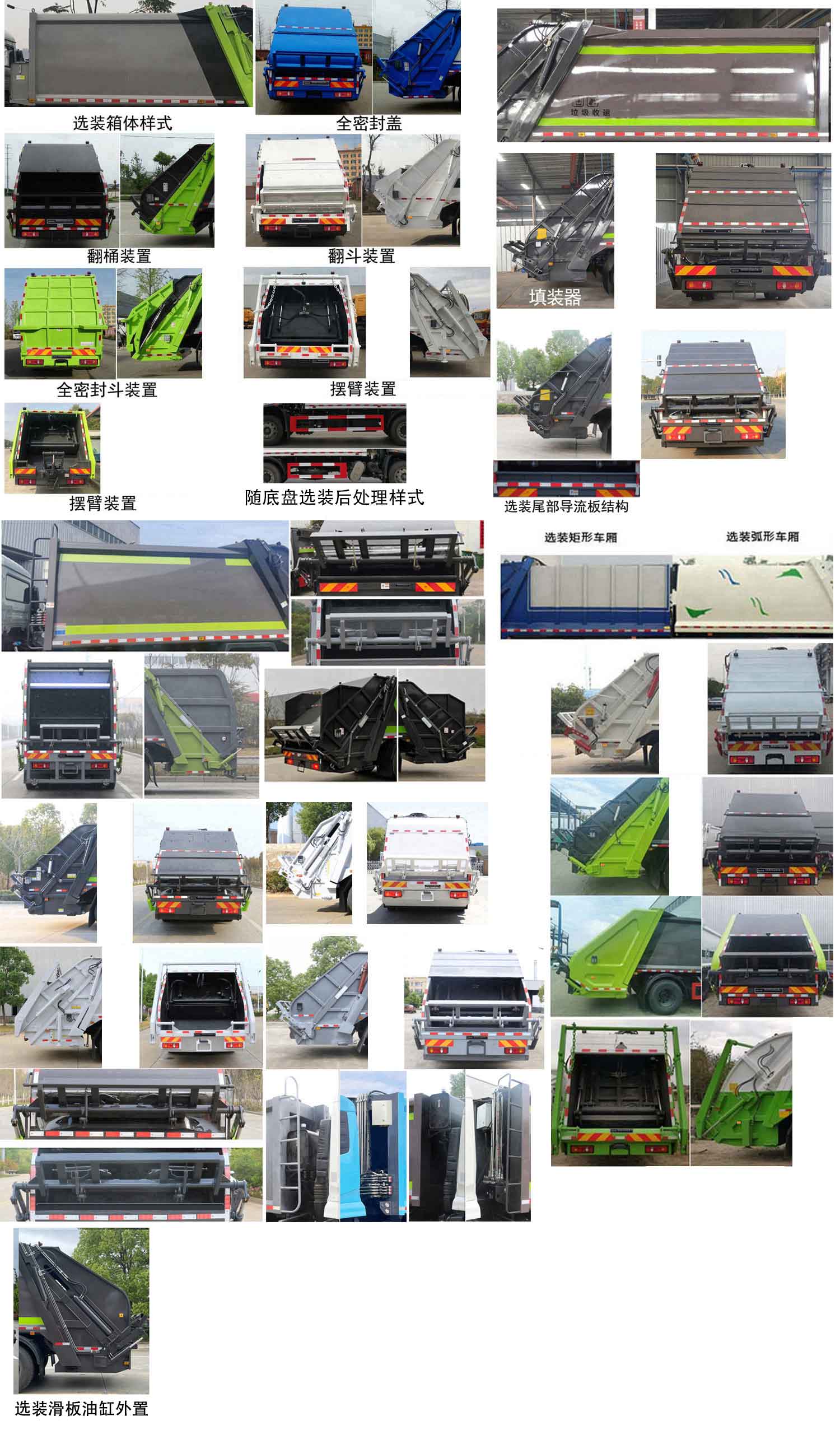 傳旗重科牌CQH5180ZYS6DF壓縮式垃圾車公告圖片