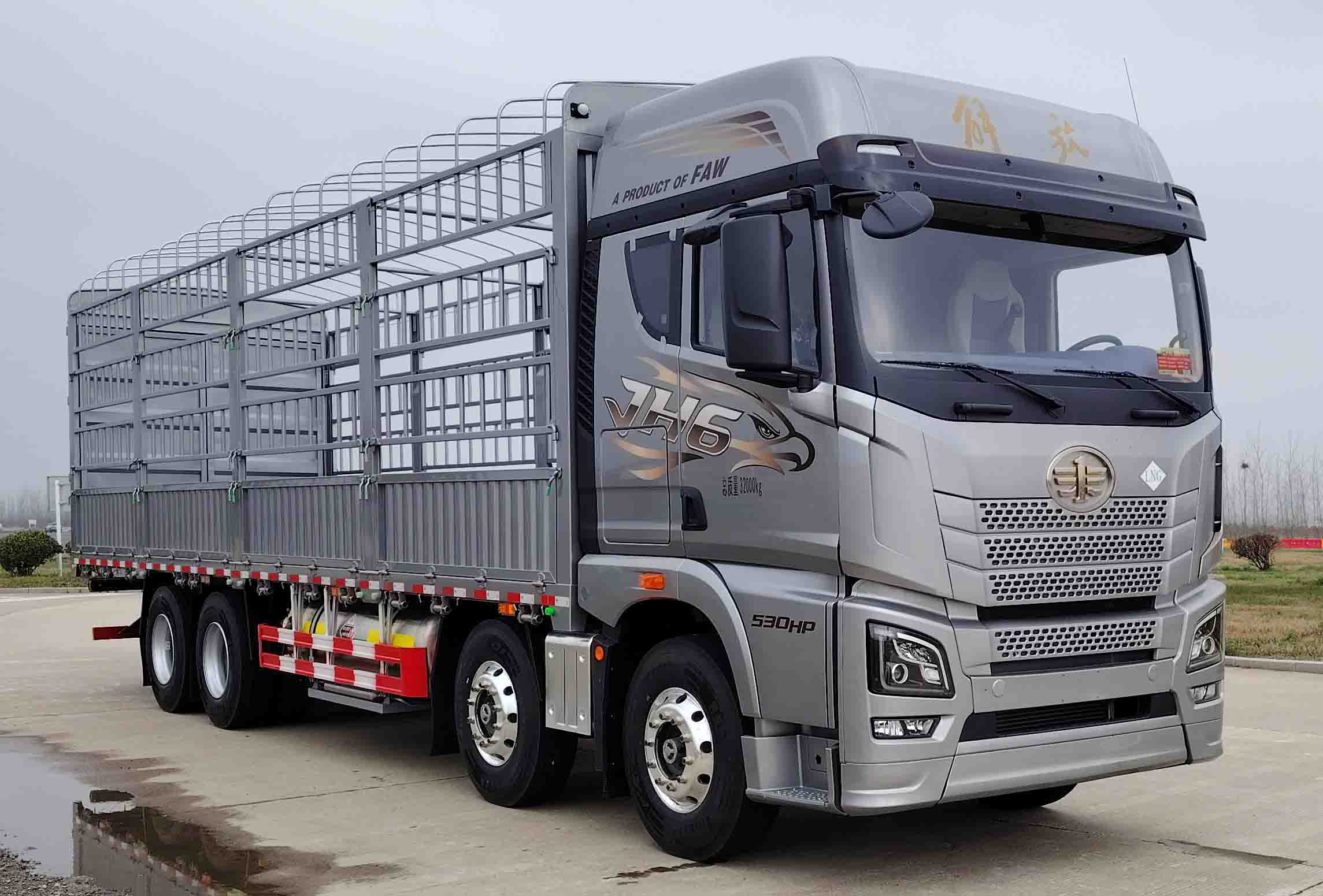 解放牌CA5320CCYP25K15L7T4NE6A80倉柵式運輸車公告圖片