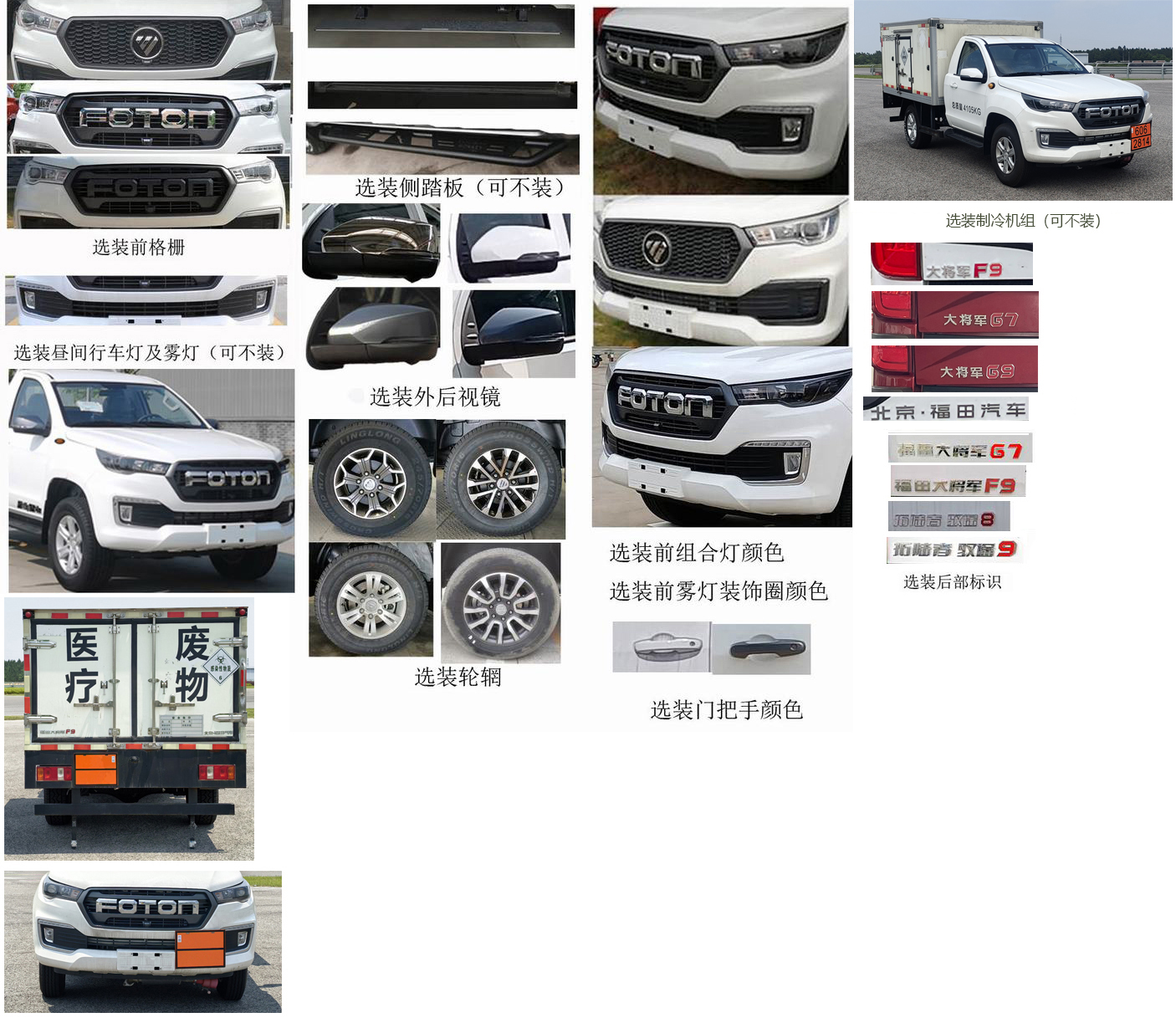 福田牌BJ5047XYY-2A醫(yī)療廢物轉(zhuǎn)運(yùn)車公告圖片