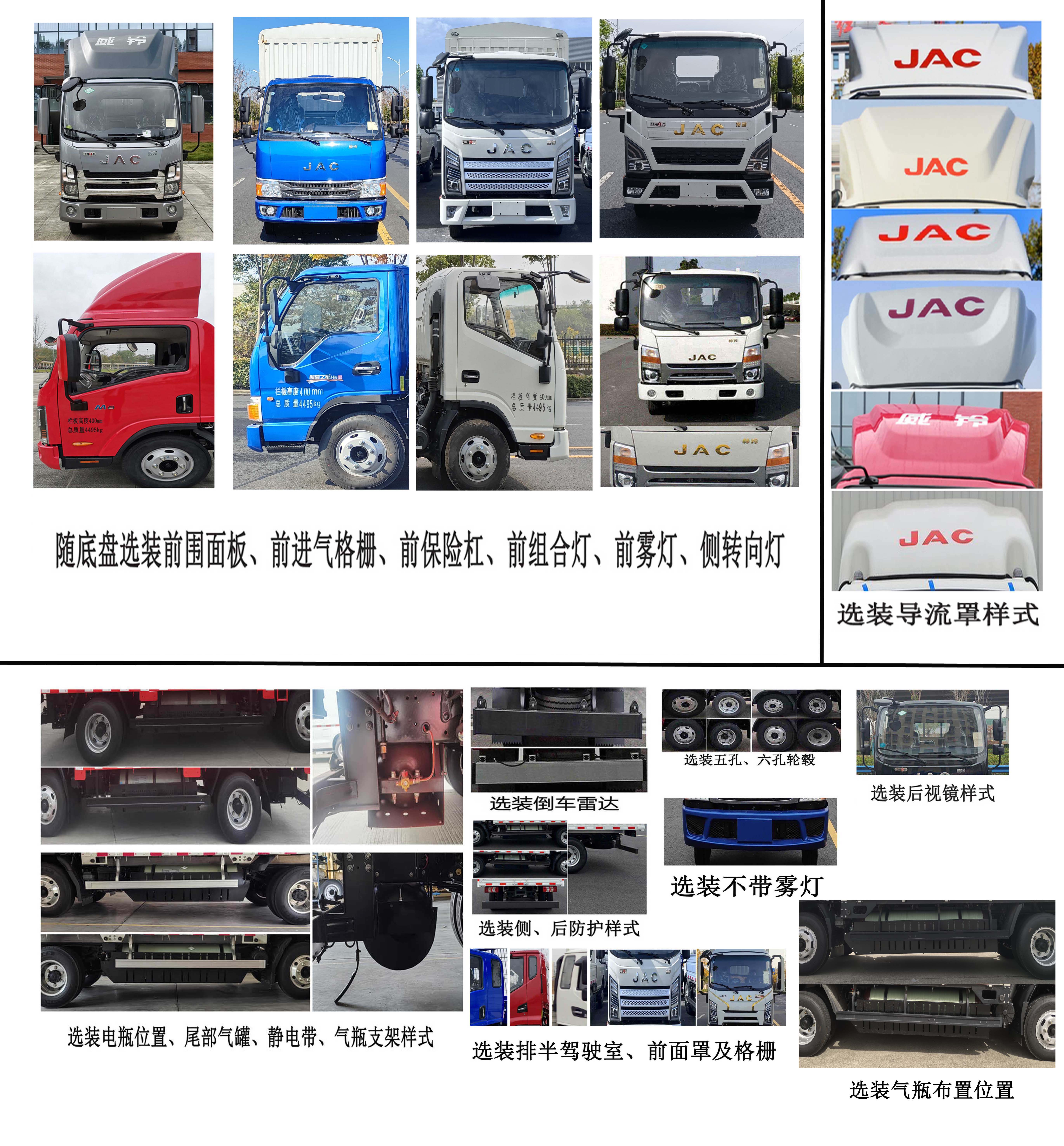 江淮牌HFC5045CCYP32N3C7NS倉柵式運輸車公告圖片