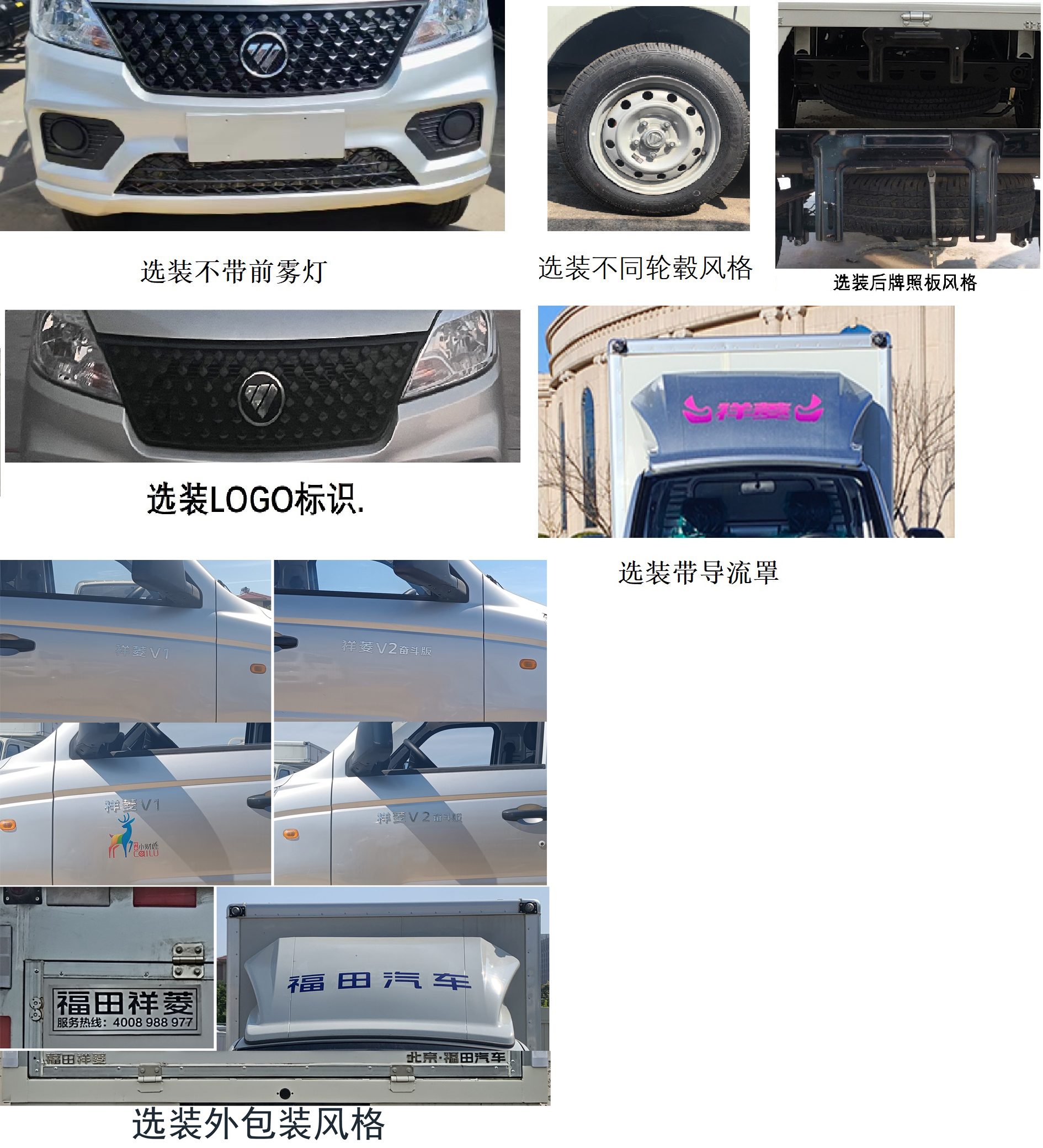 福田牌BJ5030XYK4JV6-10翼開(kāi)啟廂式車公告圖片