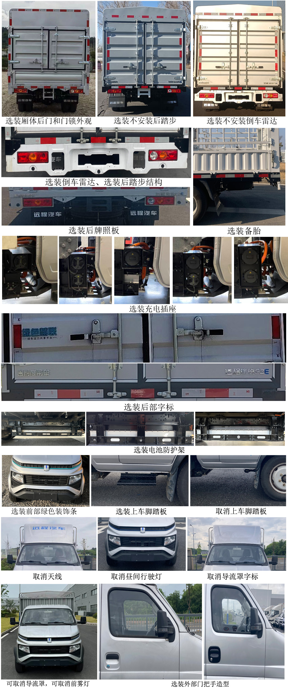 遠程牌JGL5031CCYBEVGR1純電動倉柵式運輸車公告圖片