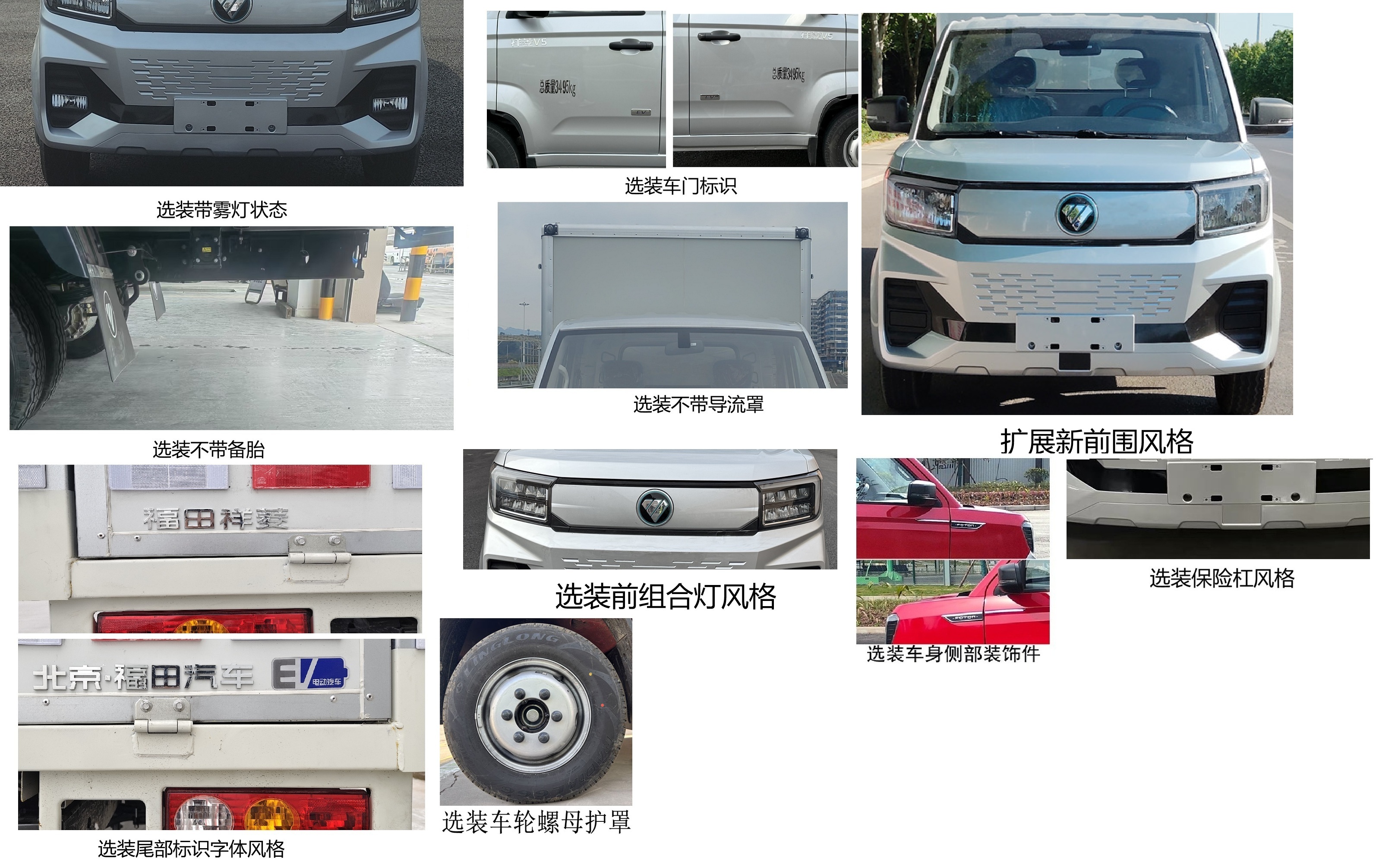 福田牌BJ5030XYKEV81純電動翼開啟廂式貨車公告圖片