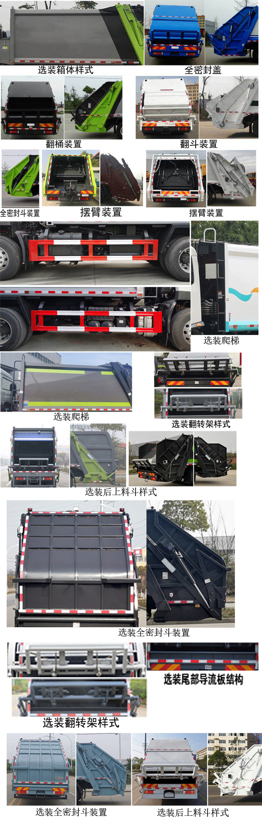 傳旗重科牌CQH5250ZYS6DF壓縮式垃圾車公告圖片