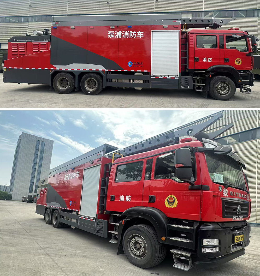 上格牌SGX5300TXFBP200/YDXZ泵浦消防車(chē)公告圖片