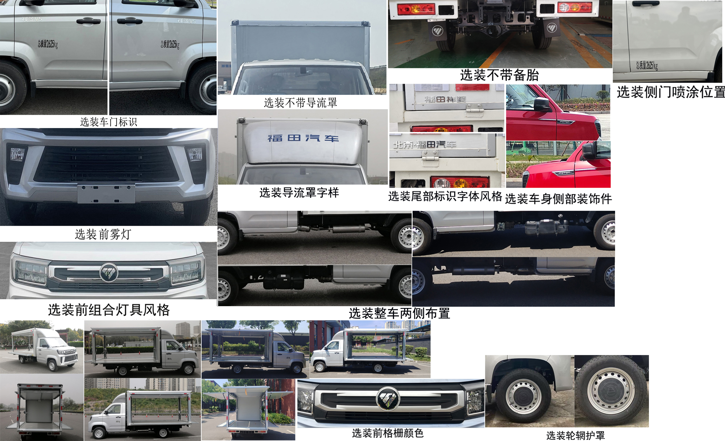 福田牌BJ5030XYK3JV7-87翼開啟廂式貨車公告圖片