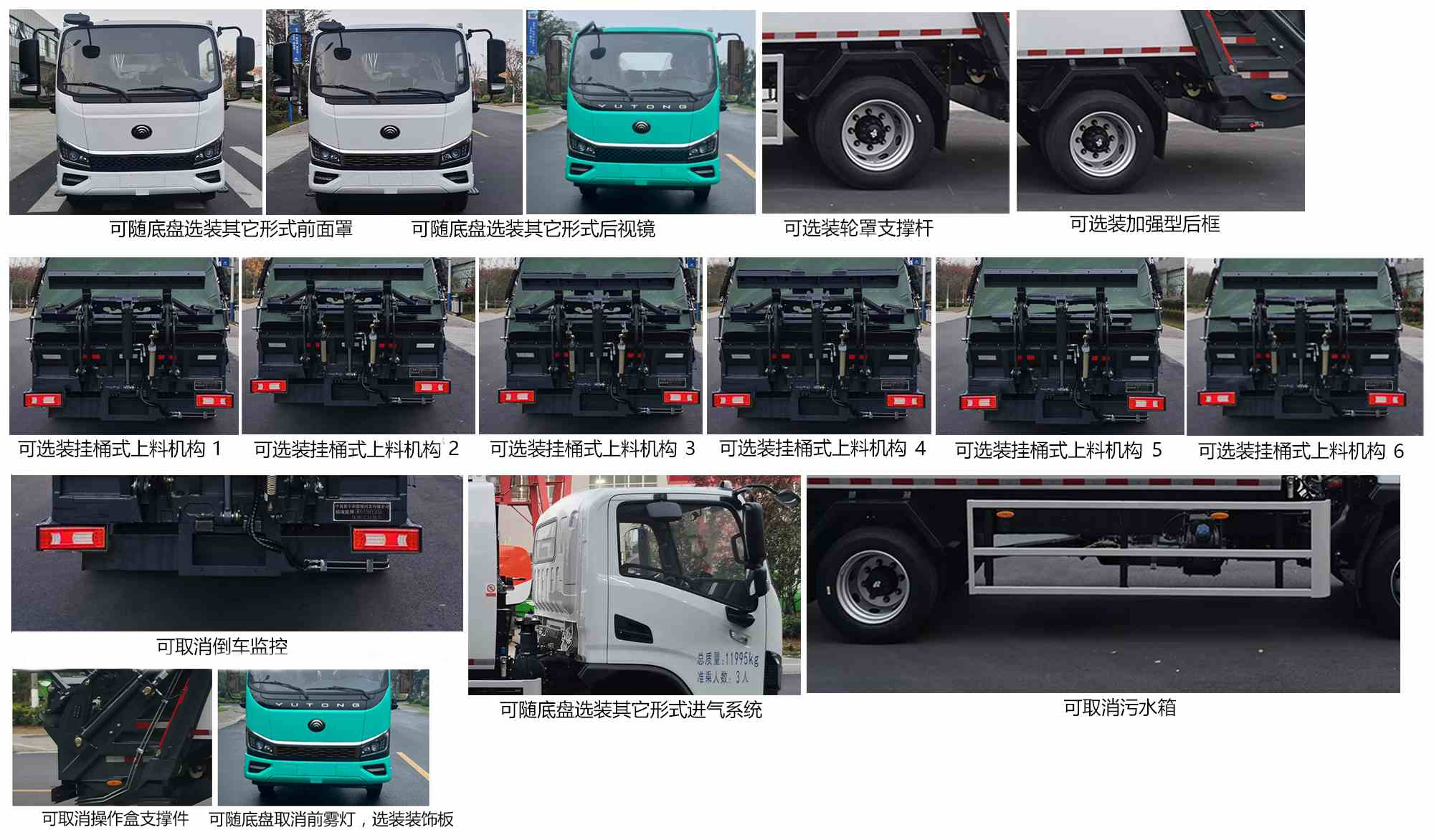 福瑞能牌ZMT5121ZYSZK6壓縮式垃圾車公告圖片