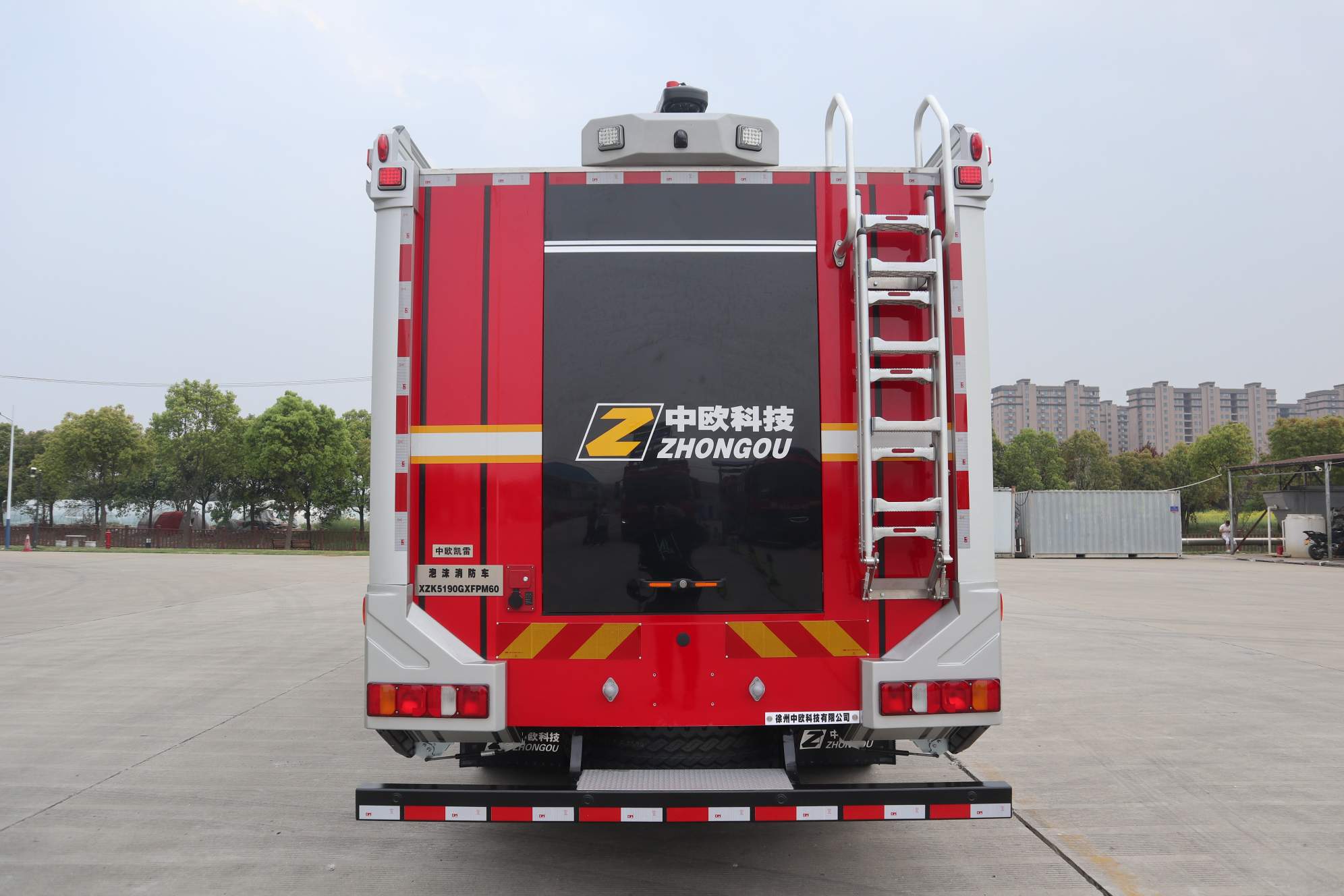 中歐凱雷牌XZK5190GXFPM60泡沫消防車公告圖片
