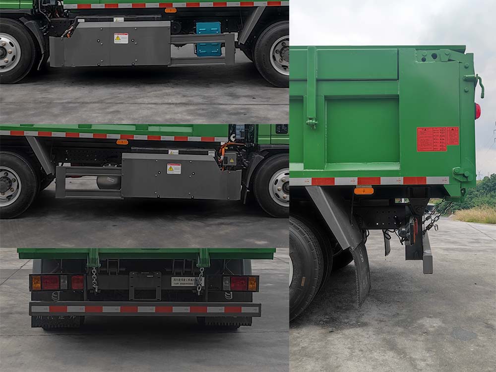 川汽建邦牌JBJ5120ZLJBEV純電動自卸式垃圾車公告圖片