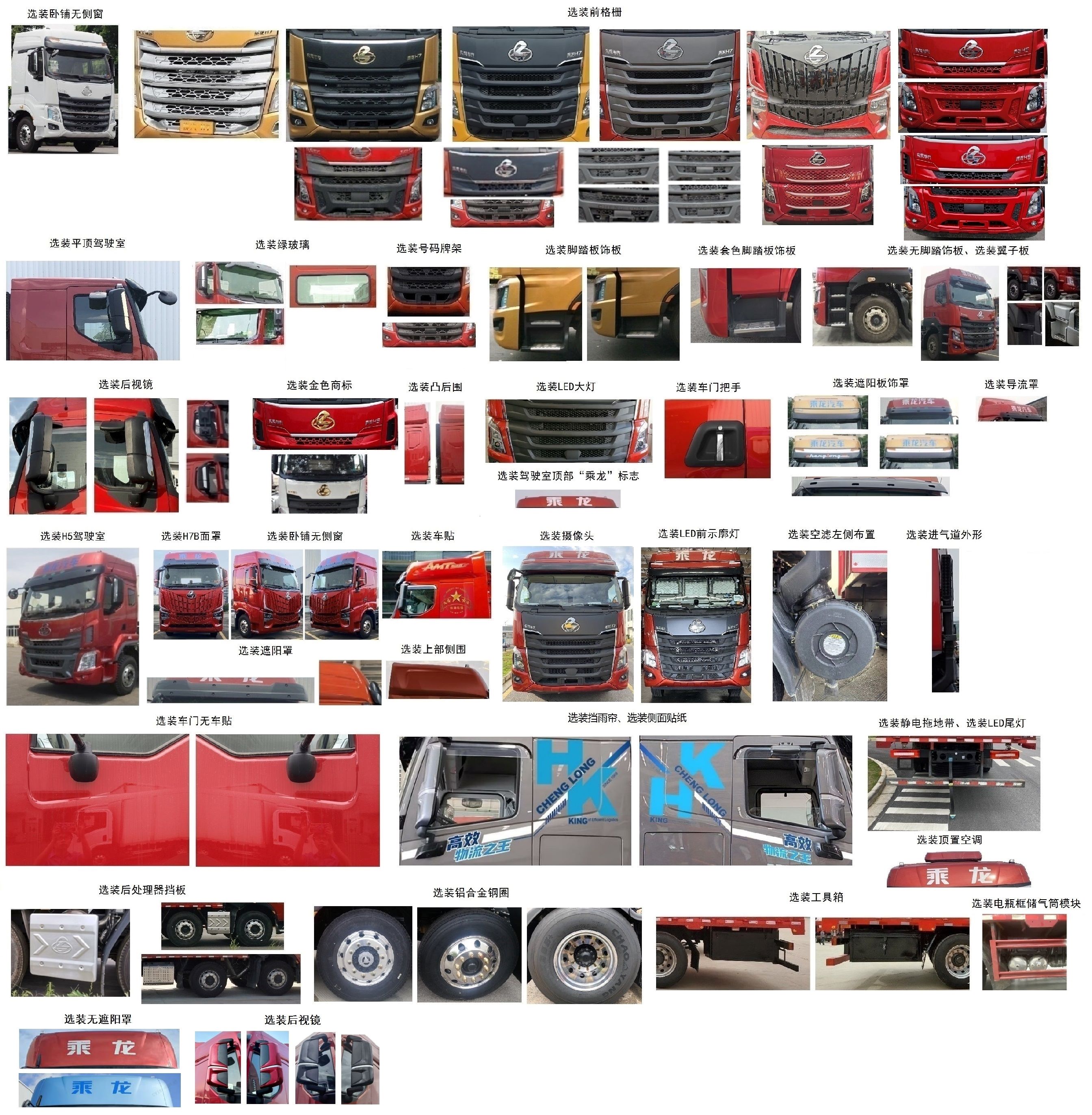 乘龍牌LZ5310CCYH7FC1倉柵式運輸車公告圖片