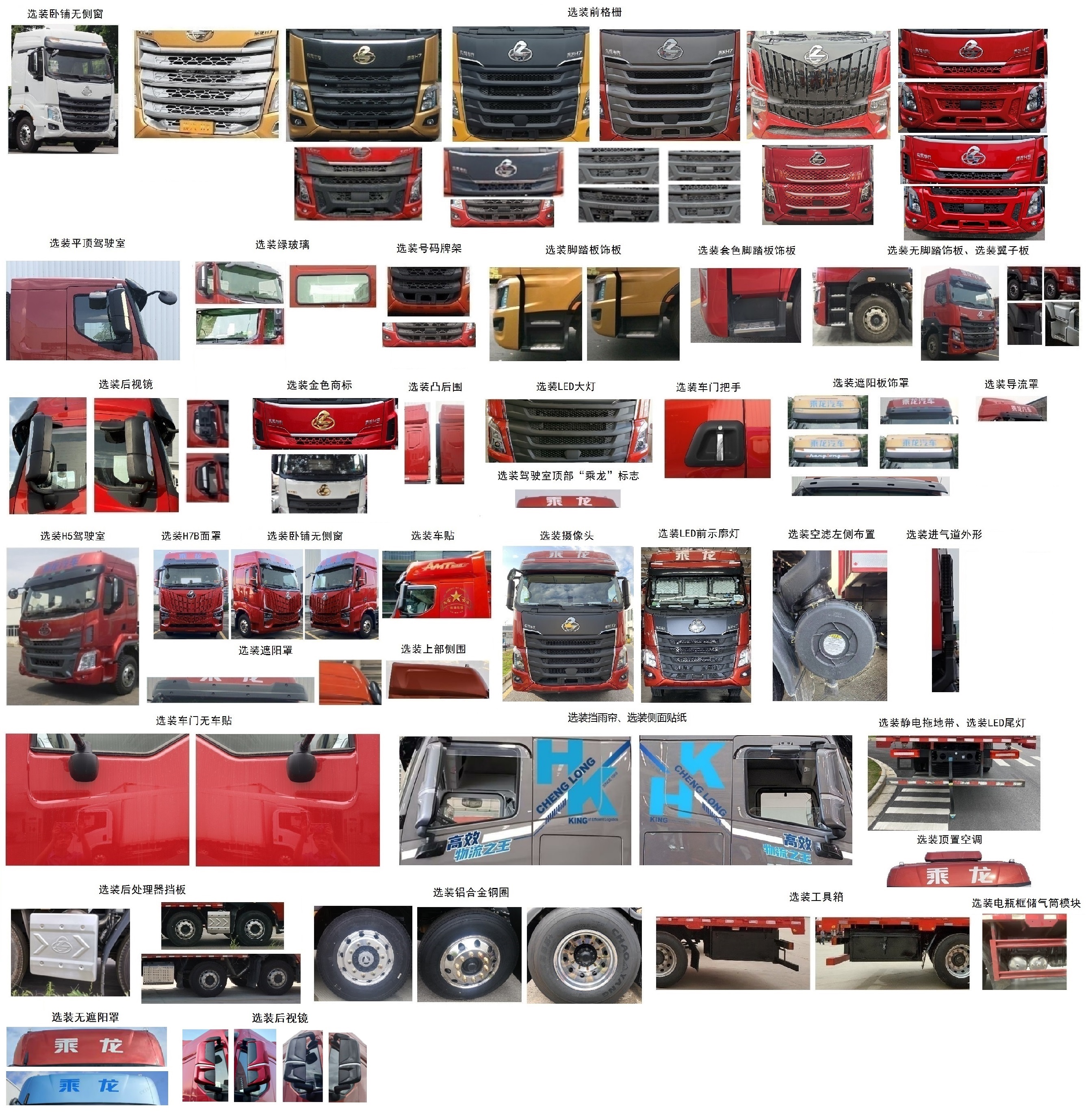 乘龍牌LZ5310CCQH7FC1畜禽運(yùn)輸車公告圖片