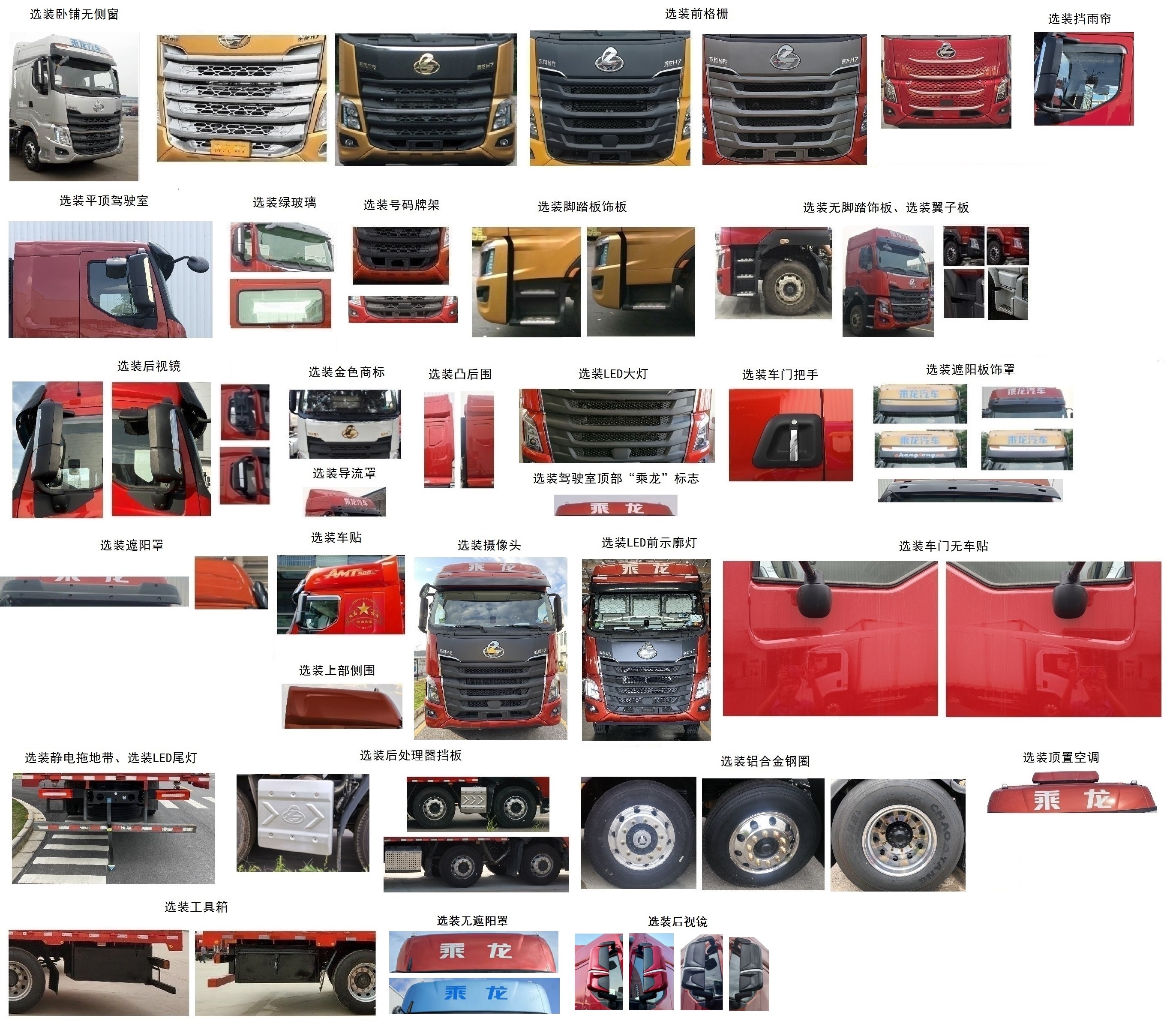 乘龍牌LZ5321CCYH7FC1倉柵式運輸車公告圖片