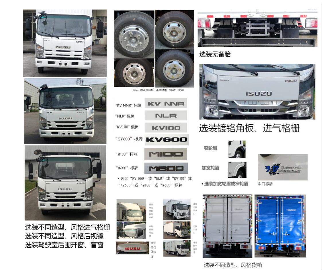 五十鈴牌QL5080XXYBUHA廂式運(yùn)輸車公告圖片