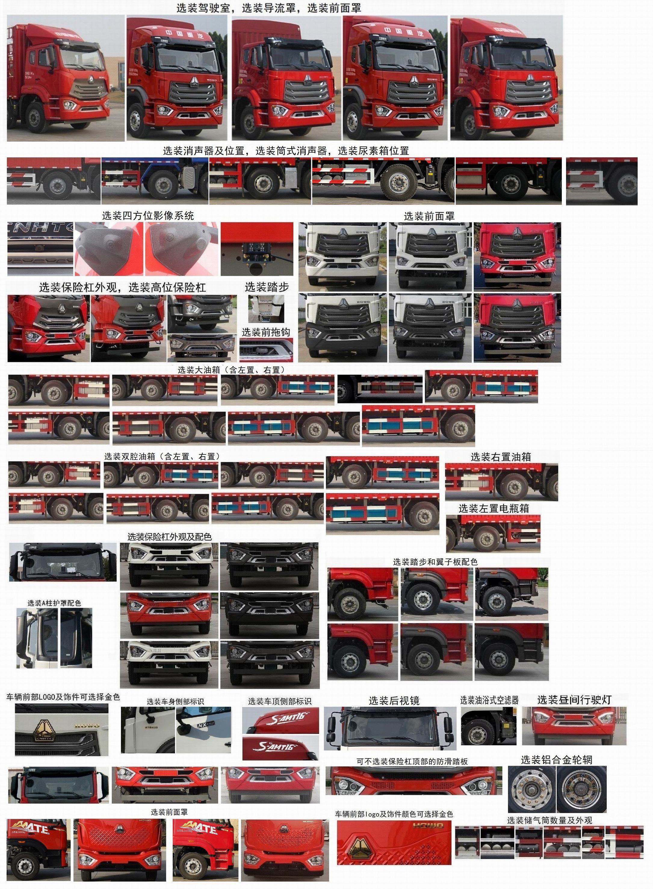 豪沃牌ZZ5257CCYN43CJF1倉柵式運(yùn)輸車公告圖片