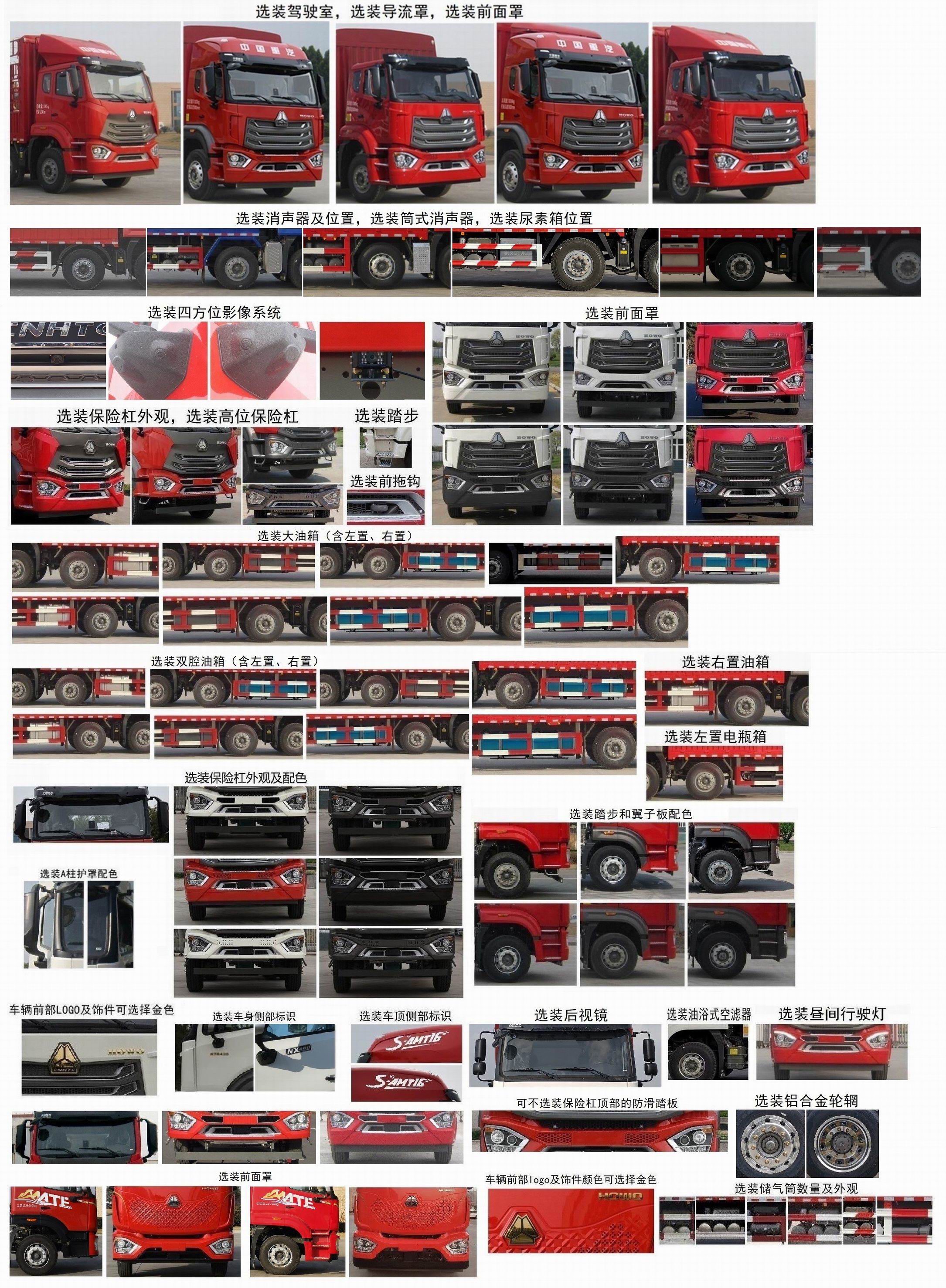 豪沃牌ZZ5257CCYN48CJF1倉柵式運(yùn)輸車公告圖片