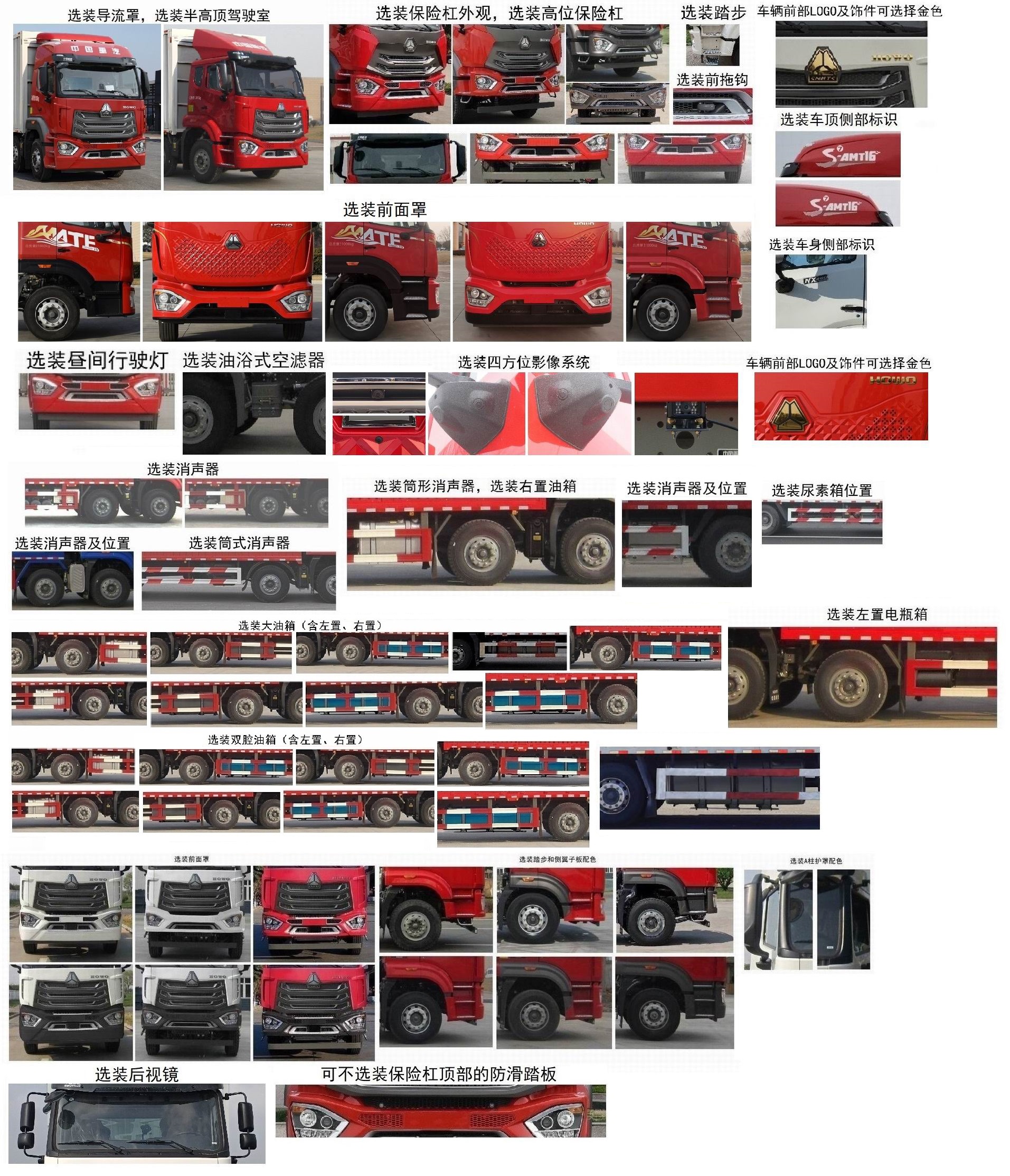 豪沃牌ZZ5317XYKV466JF1翼開啟廂式車公告圖片