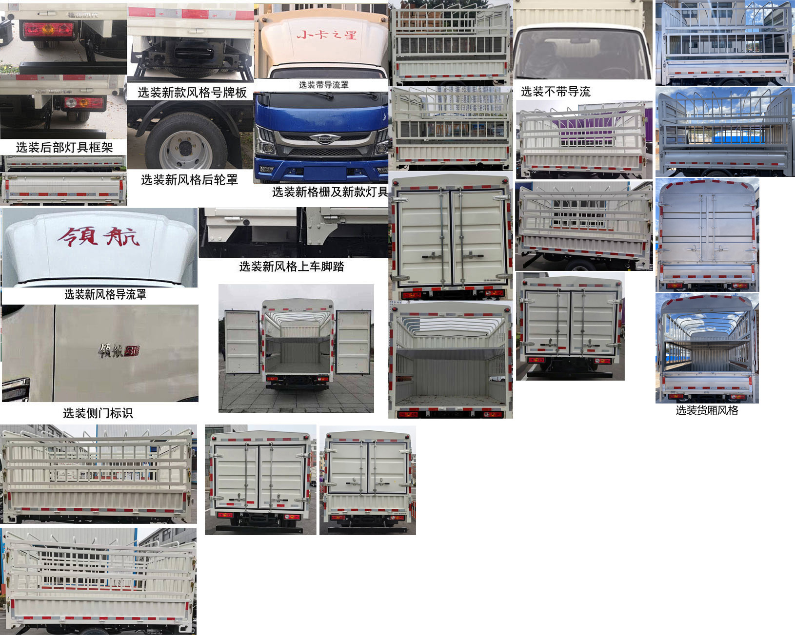 福田牌BJ5045CCY9AB7-26倉柵式運(yùn)輸車公告圖片