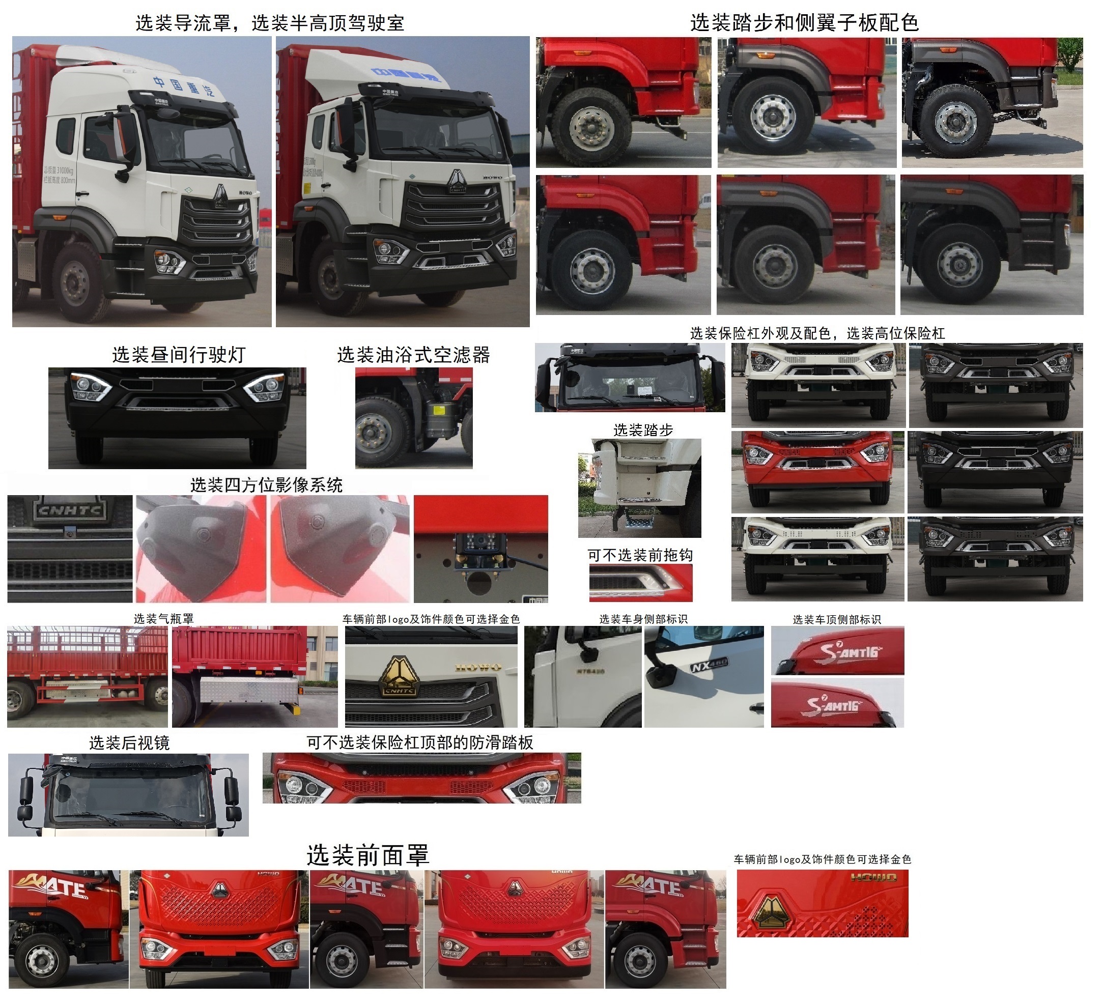 豪沃牌ZZ5317CCYV466JF1C倉柵式運(yùn)輸車公告圖片