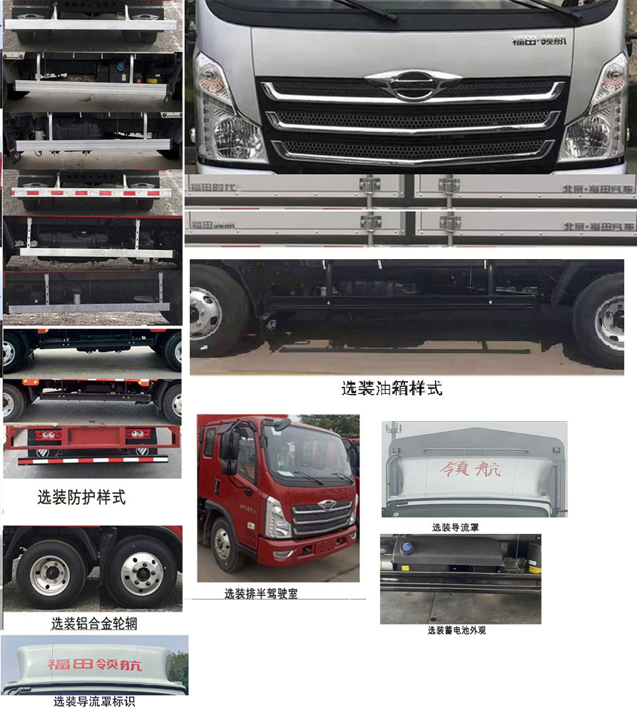 福田牌BJ5046CCY9JBA-05倉柵式運輸車公告圖片