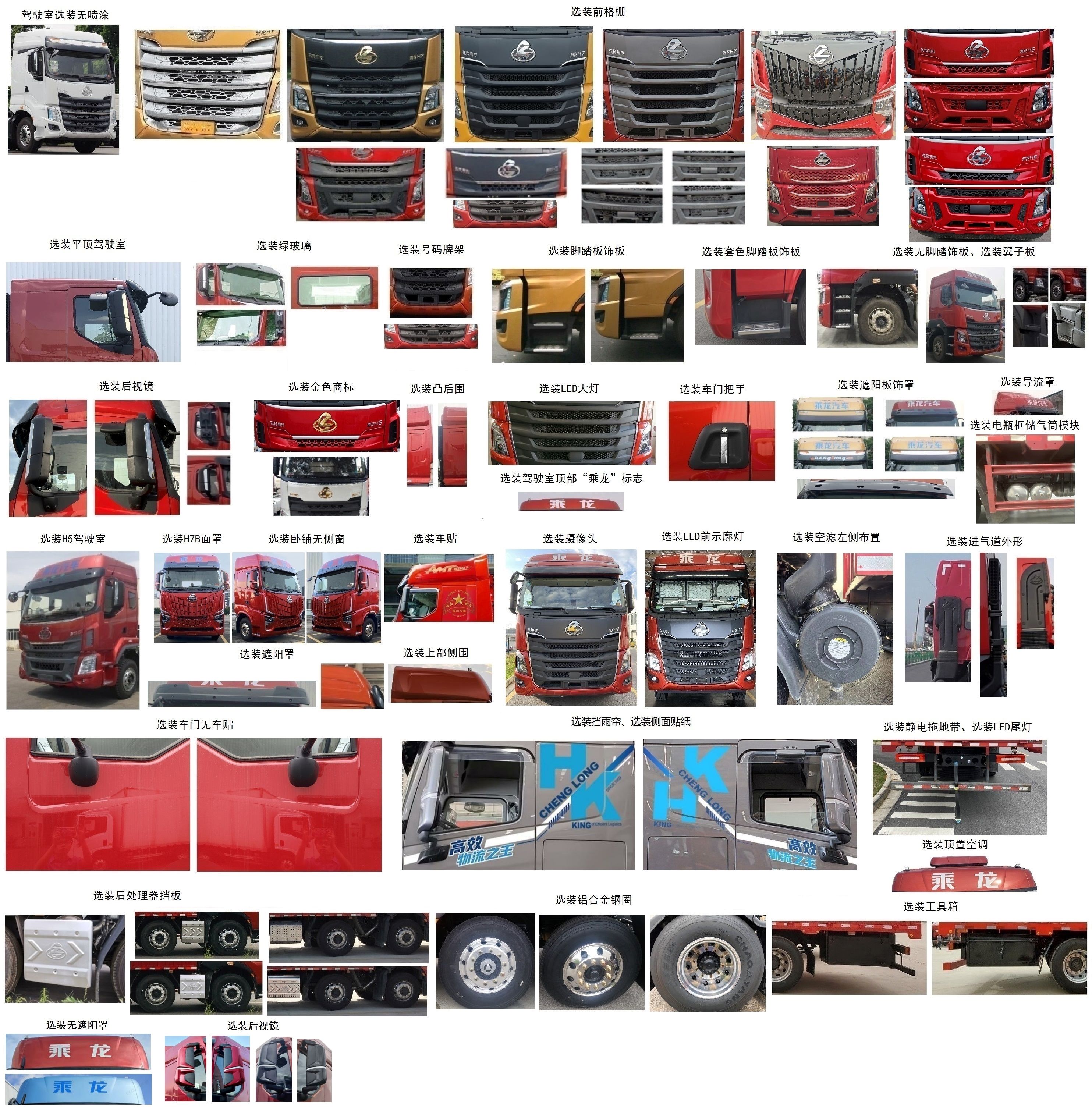 乘龍牌LZ5310TPBH7FC1平板運輸車公告圖片