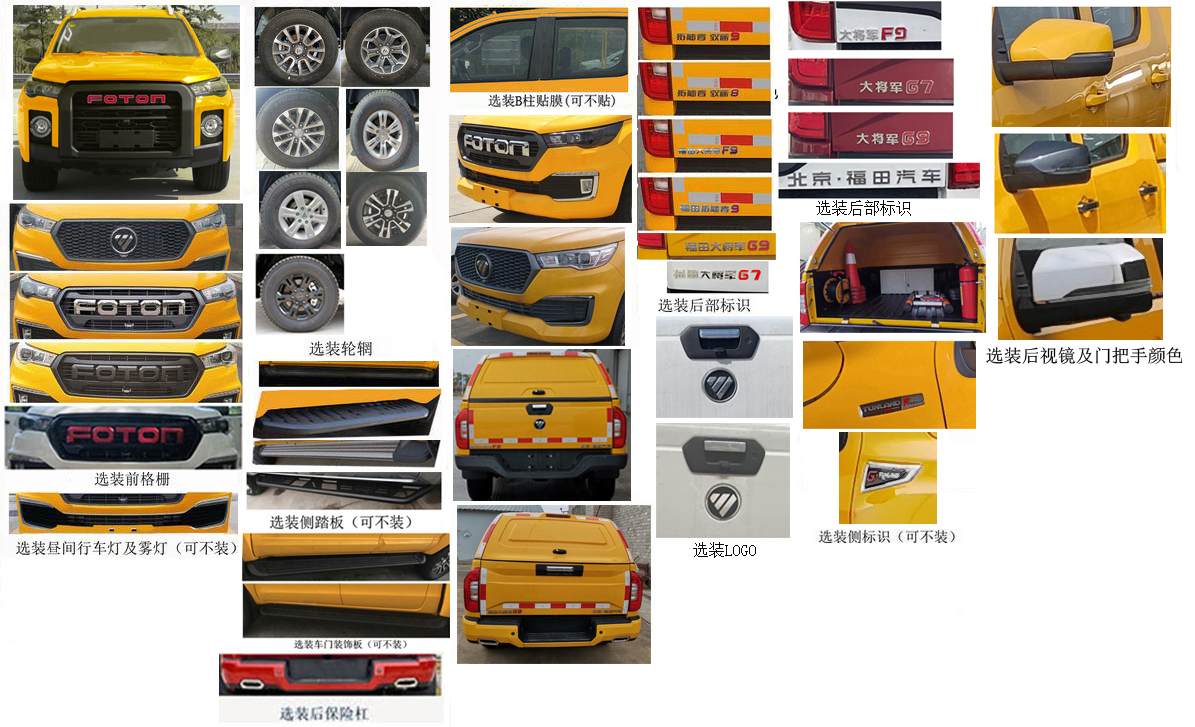 福田牌BJ5037XGC-3A工程車公告圖片