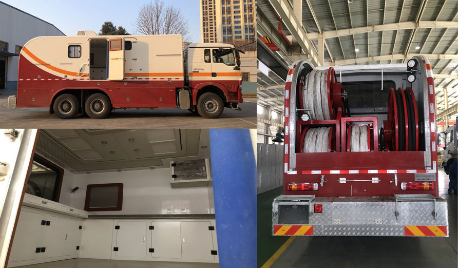 寶石機(jī)械牌BSJ5260TLG連續(xù)油管作業(yè)車公告圖片