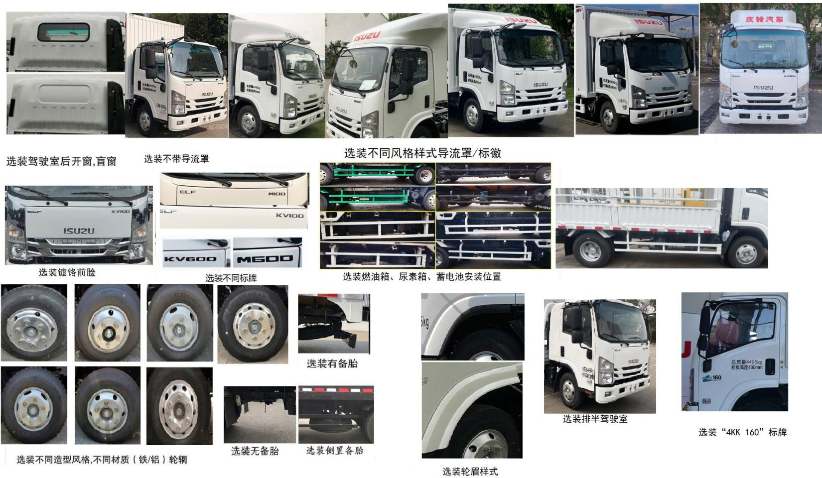 五十鈴牌QL5044CCYMVHA倉柵式運輸車公告圖片