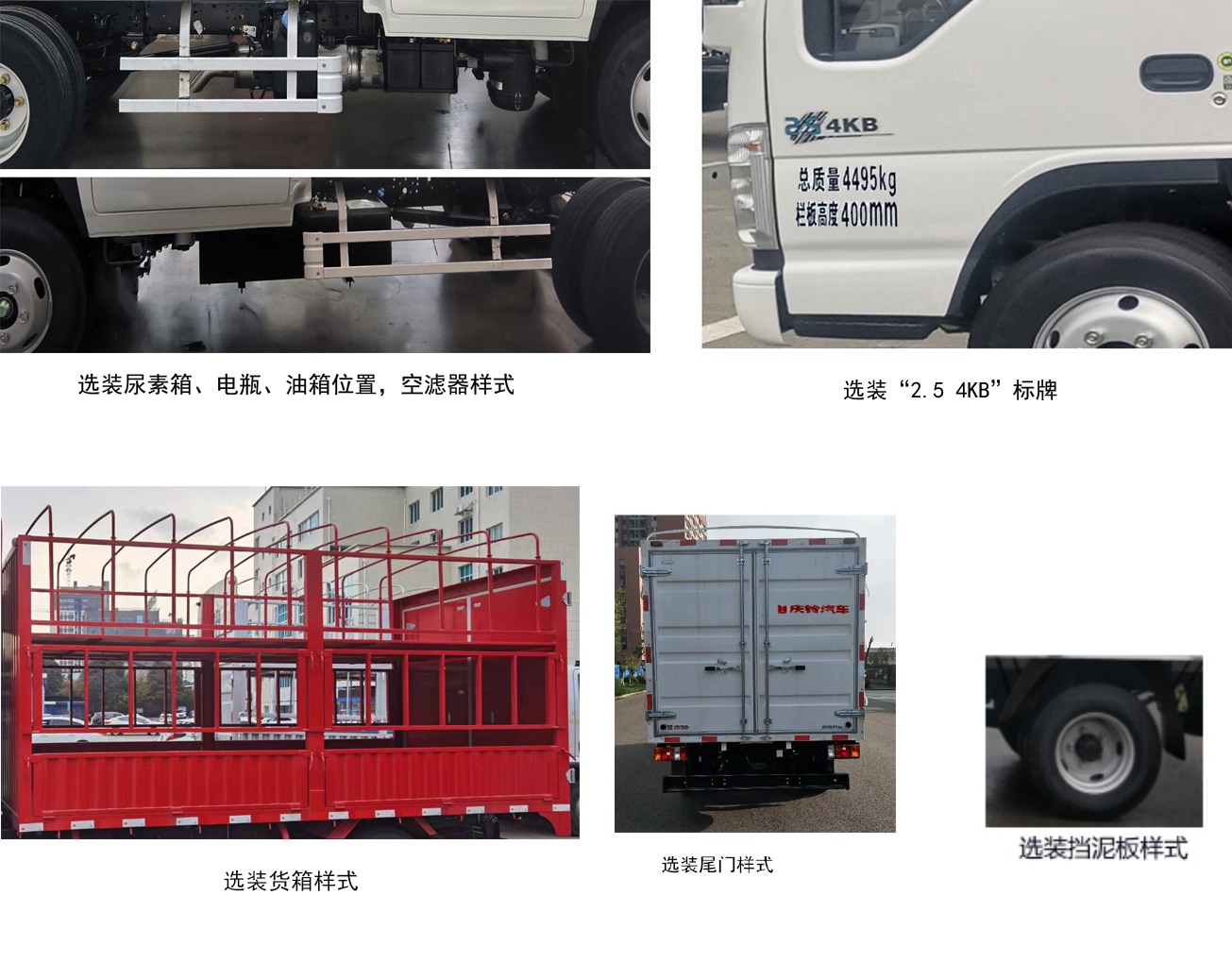 慶鈴牌(繁體)牌QL5040CCYMFHW倉柵式運(yùn)輸車公告圖片