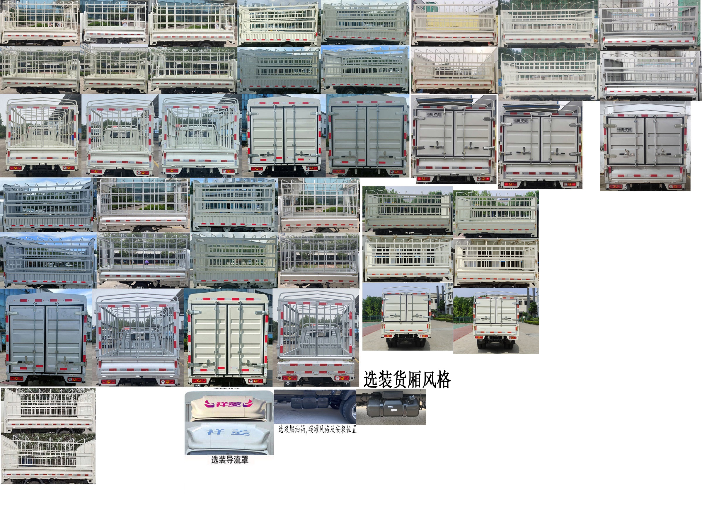 福田牌BJ5032CCY5JV6-13倉柵式運輸車公告圖片