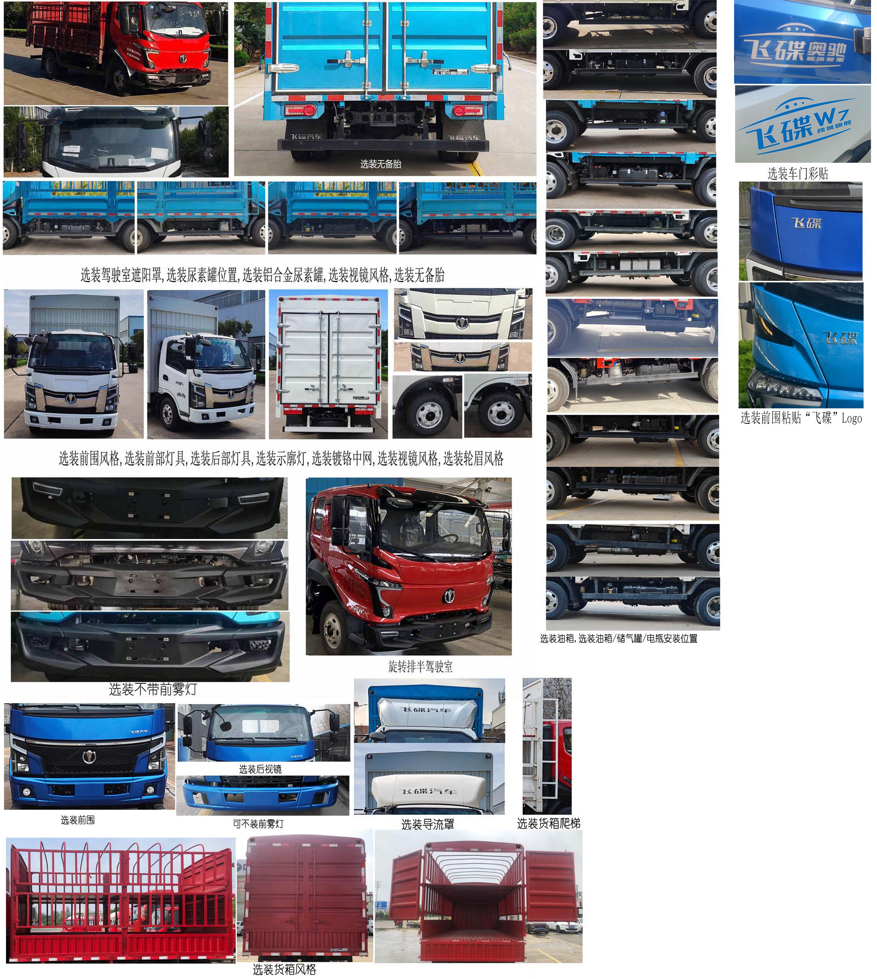 飛碟牌FD5041CCYW68K6-1倉柵式運輸車公告圖片