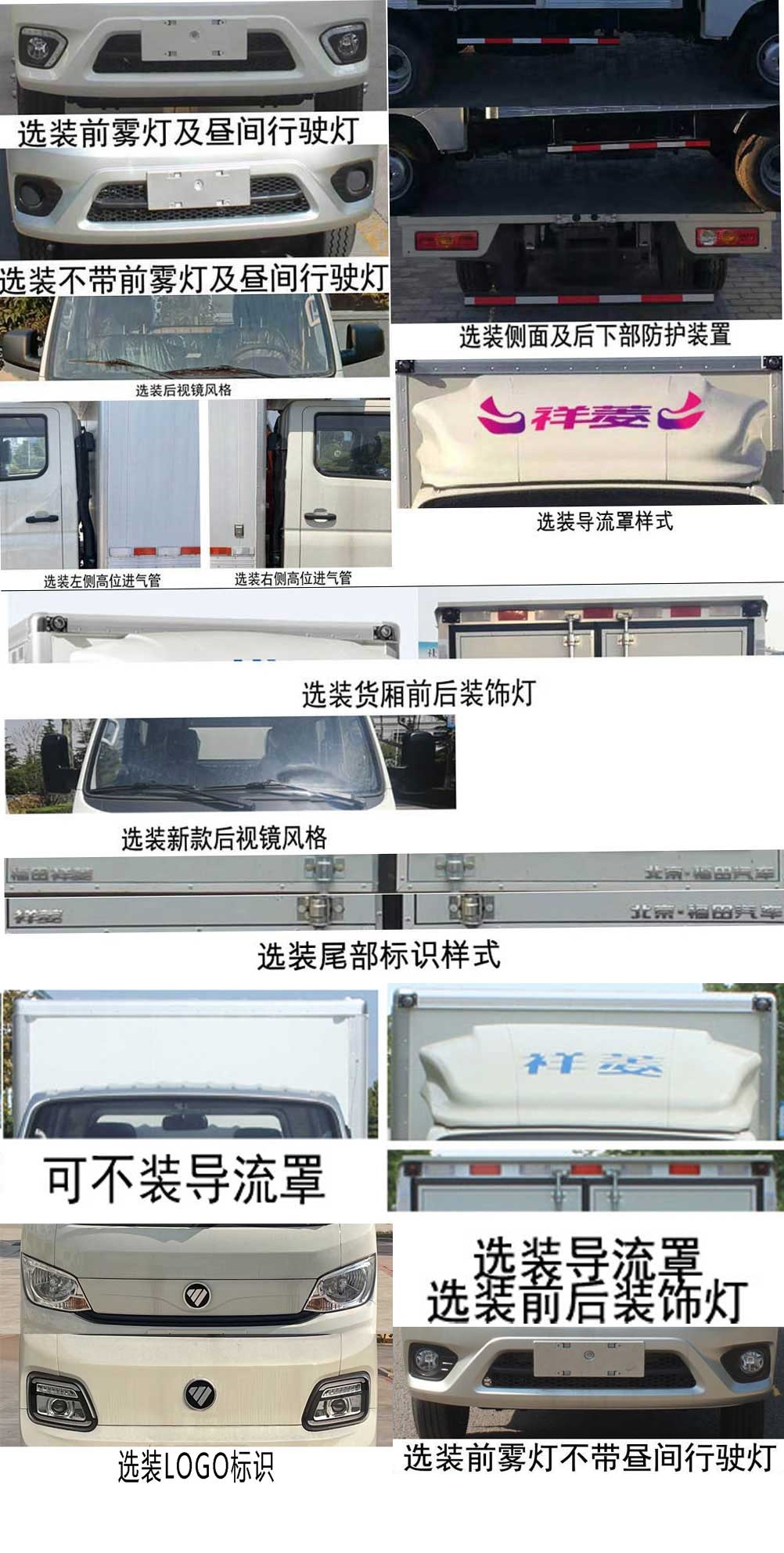 福田牌BJ5032XXY4AV5-11廂式運(yùn)輸車公告圖片