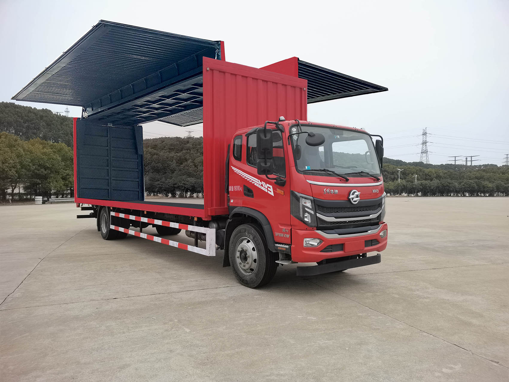 華神牌DFD5183XYKL6D13翼開啟廂式車公告圖片