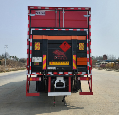 百捷牌QYY5260XRQCA6易燃?xì)怏w廂式運輸車公告圖片