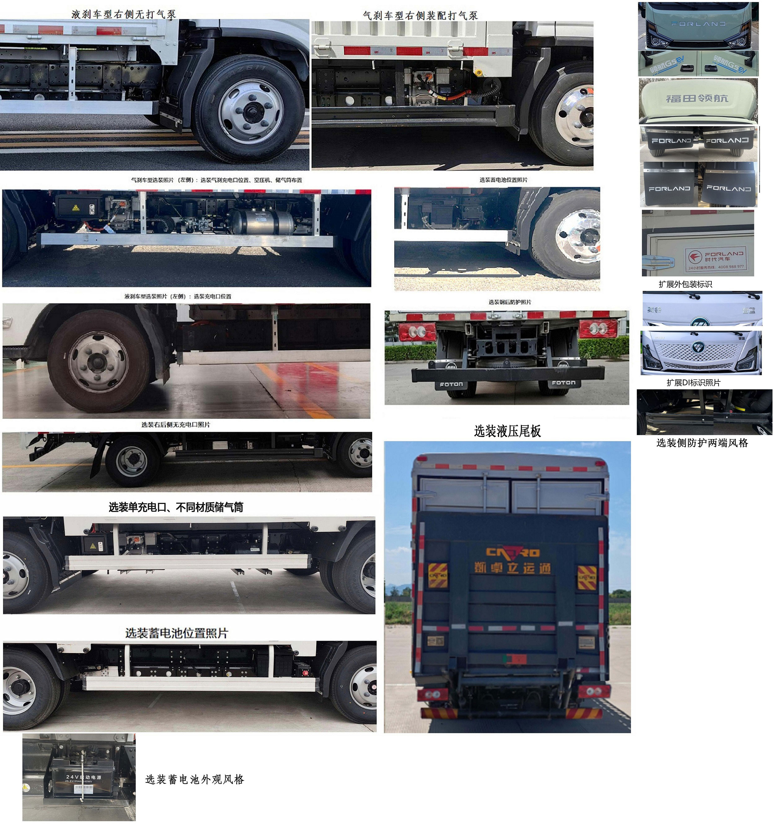 福田牌BJ5045CCYEV5純電動(dòng)倉(cāng)柵式運(yùn)輸車公告圖片