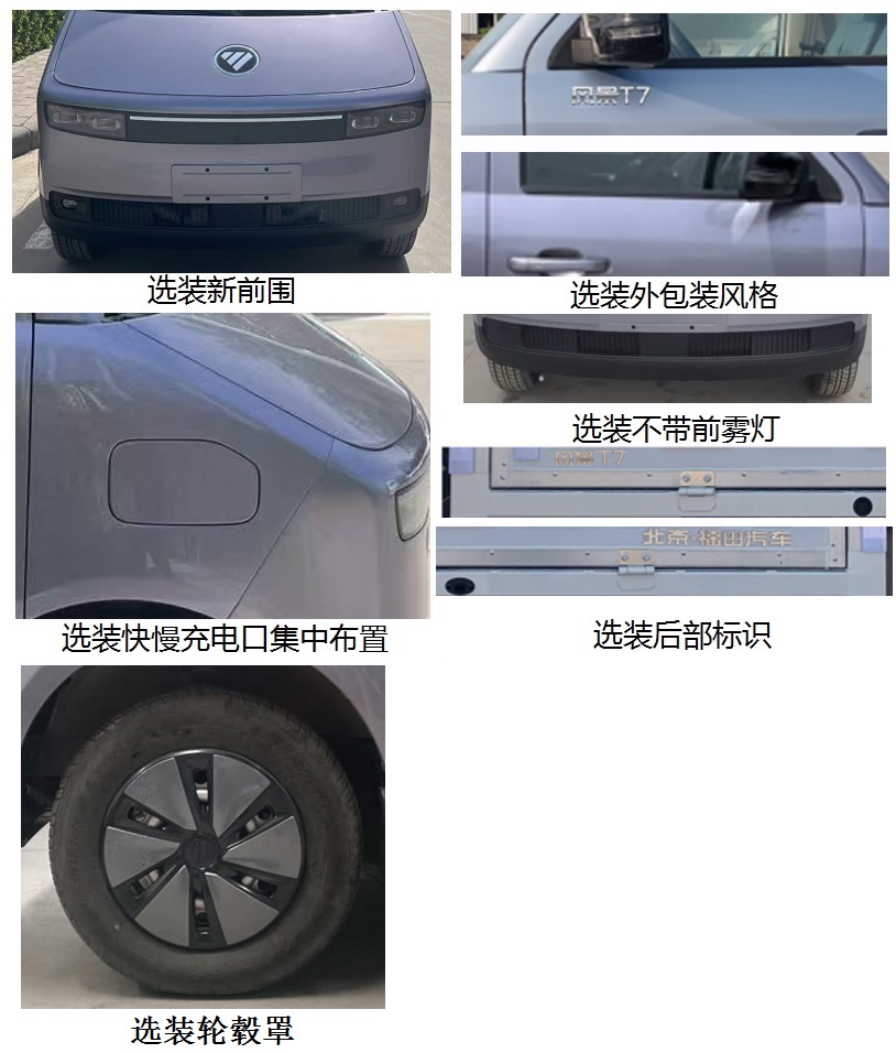 福田牌BJ5030XYKEV72純電動翼開啟廂式車公告圖片