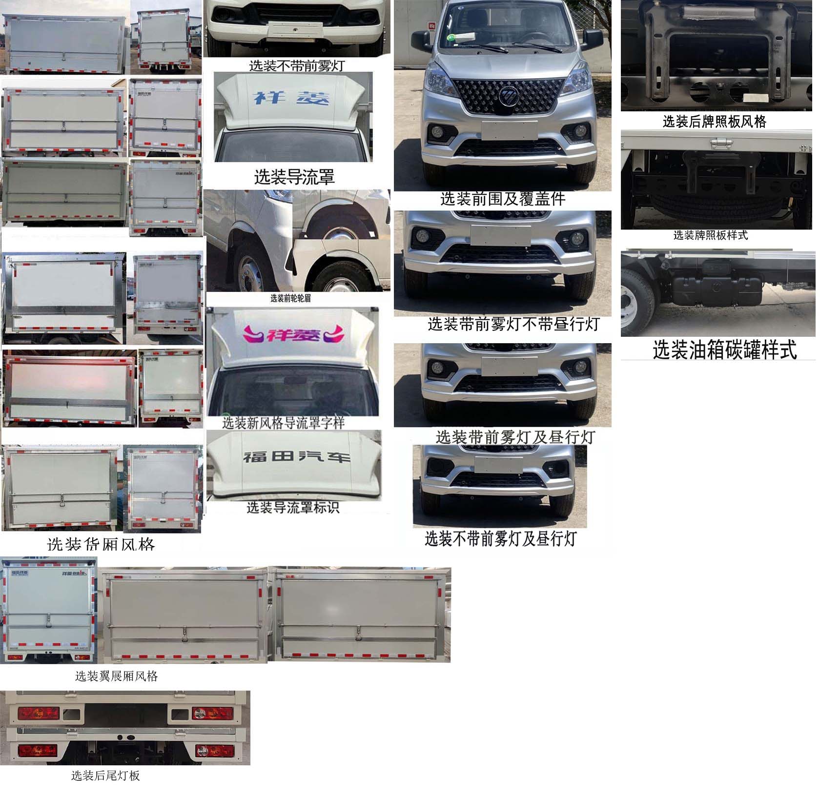 福田牌BJ5030XYK5JV7-61翼開啟廂式車公告圖片