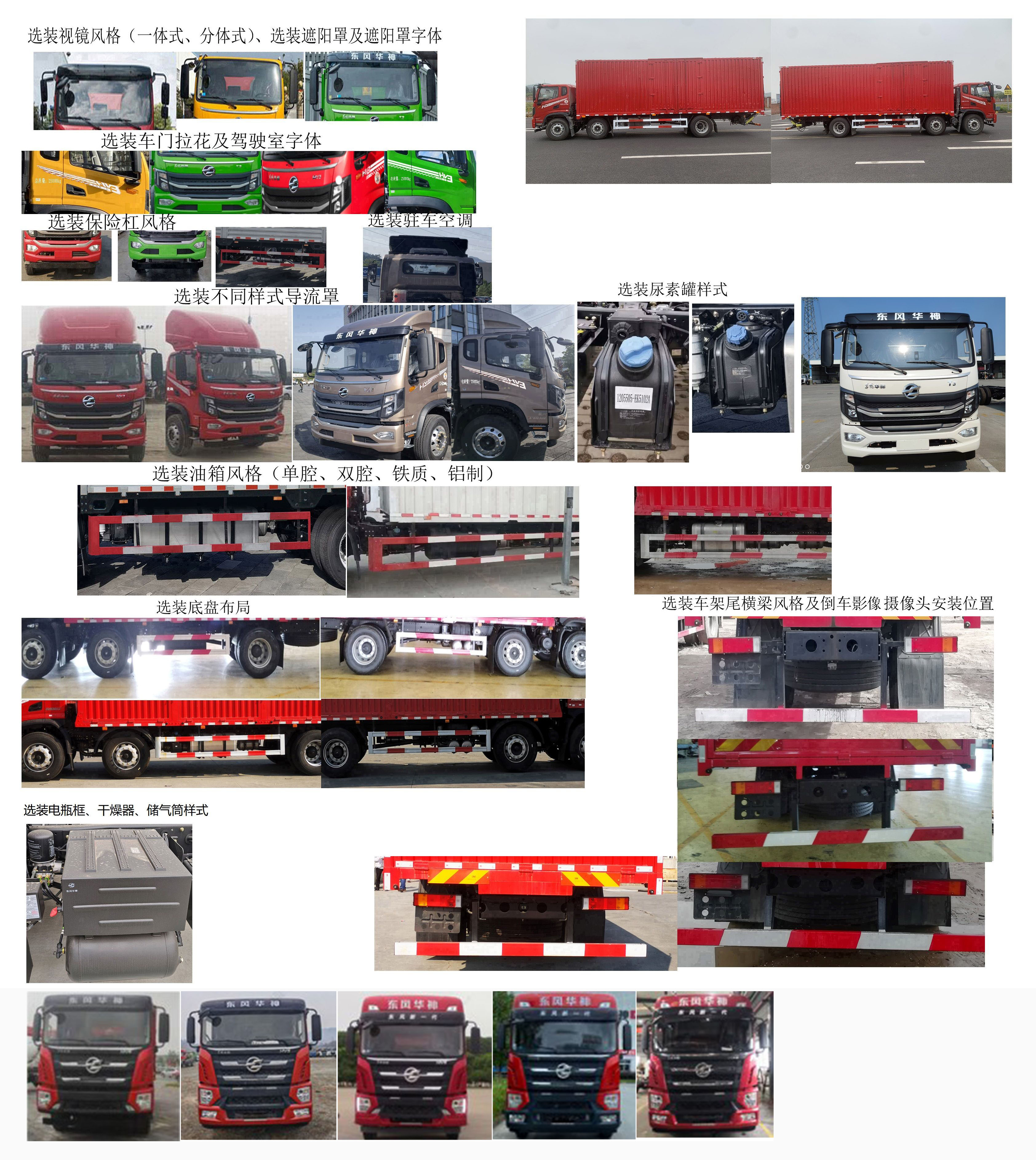 華神牌DFD5253XXYL6D11廂式運(yùn)輸車(chē)公告圖片