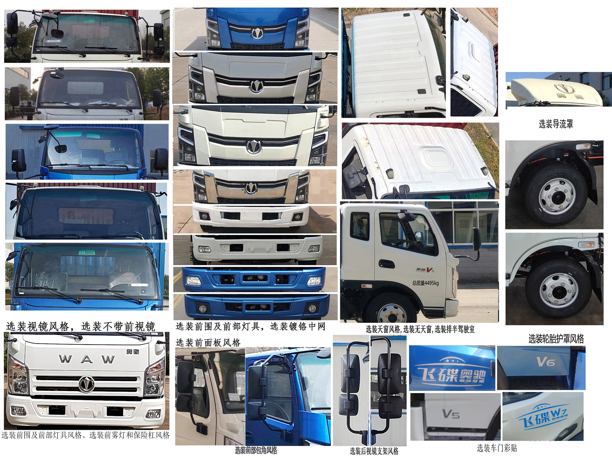 飛碟牌FD5042CCYW63K6-3倉柵式運輸車公告圖片