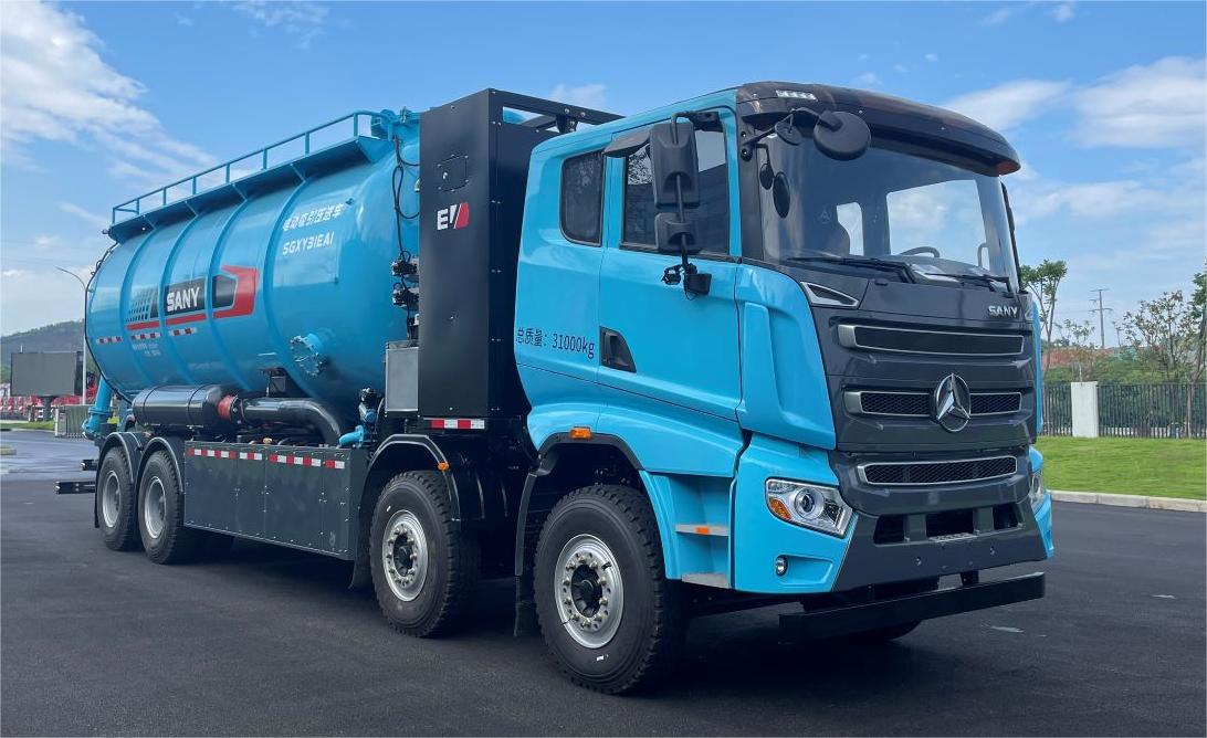 三一牌SYR5310GXYSYABEV純電動吸引壓送車