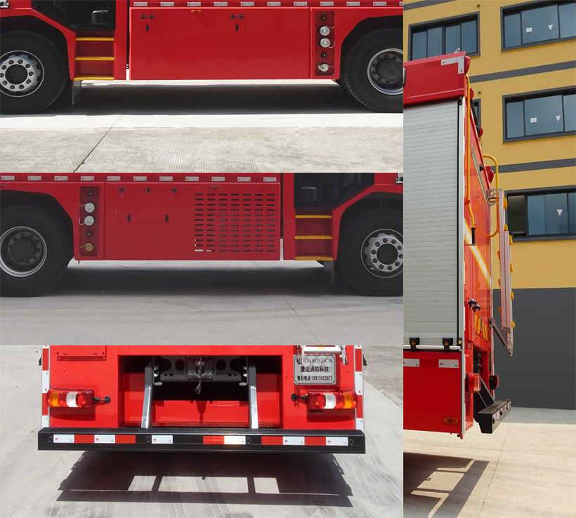 捷達(dá)消防牌SJD5391GXFSG180/BCA水罐消防車公告圖片