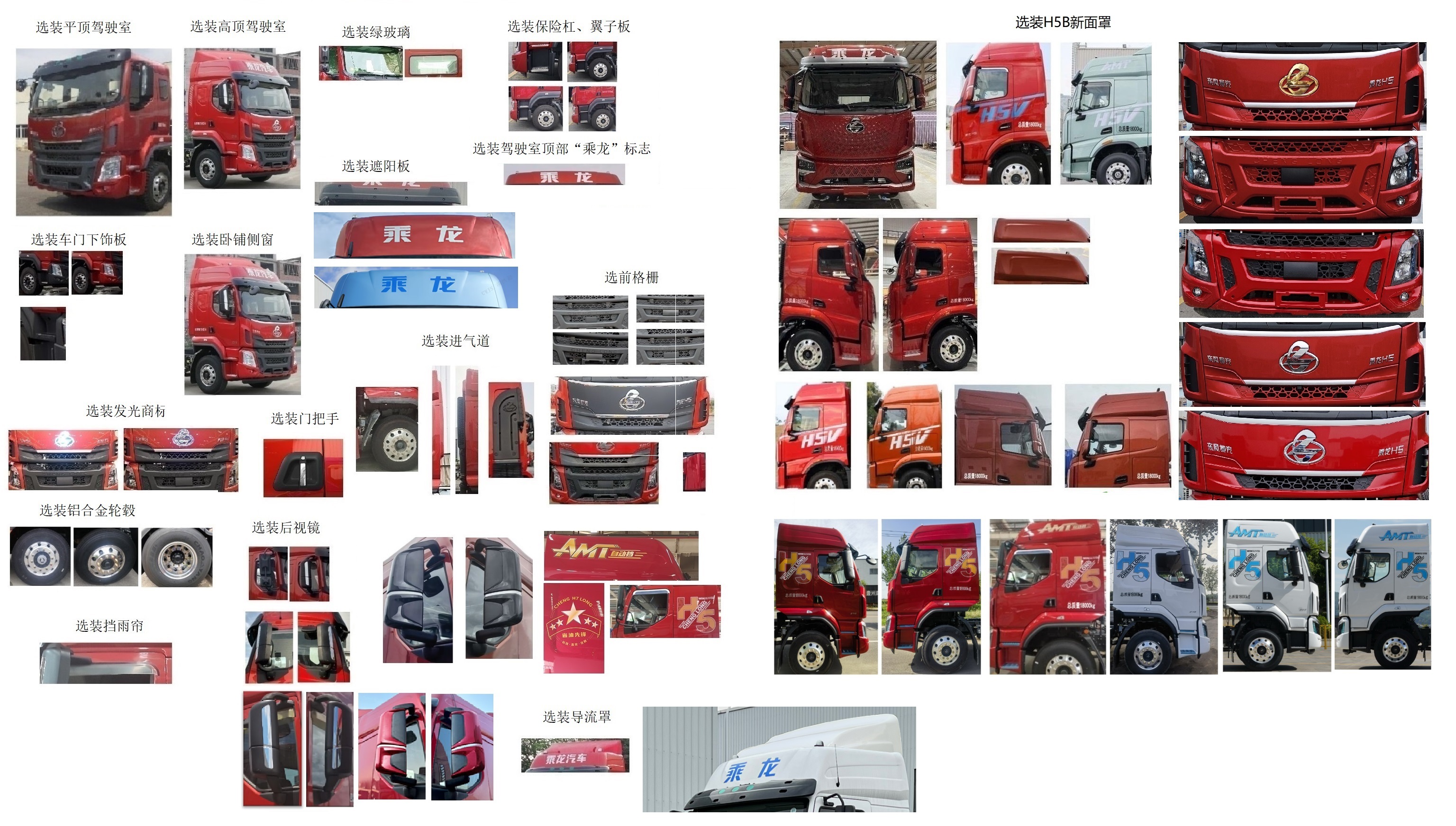 乘龍牌LZ5180ZKXH5AM1車廂可卸式汽車公告圖片